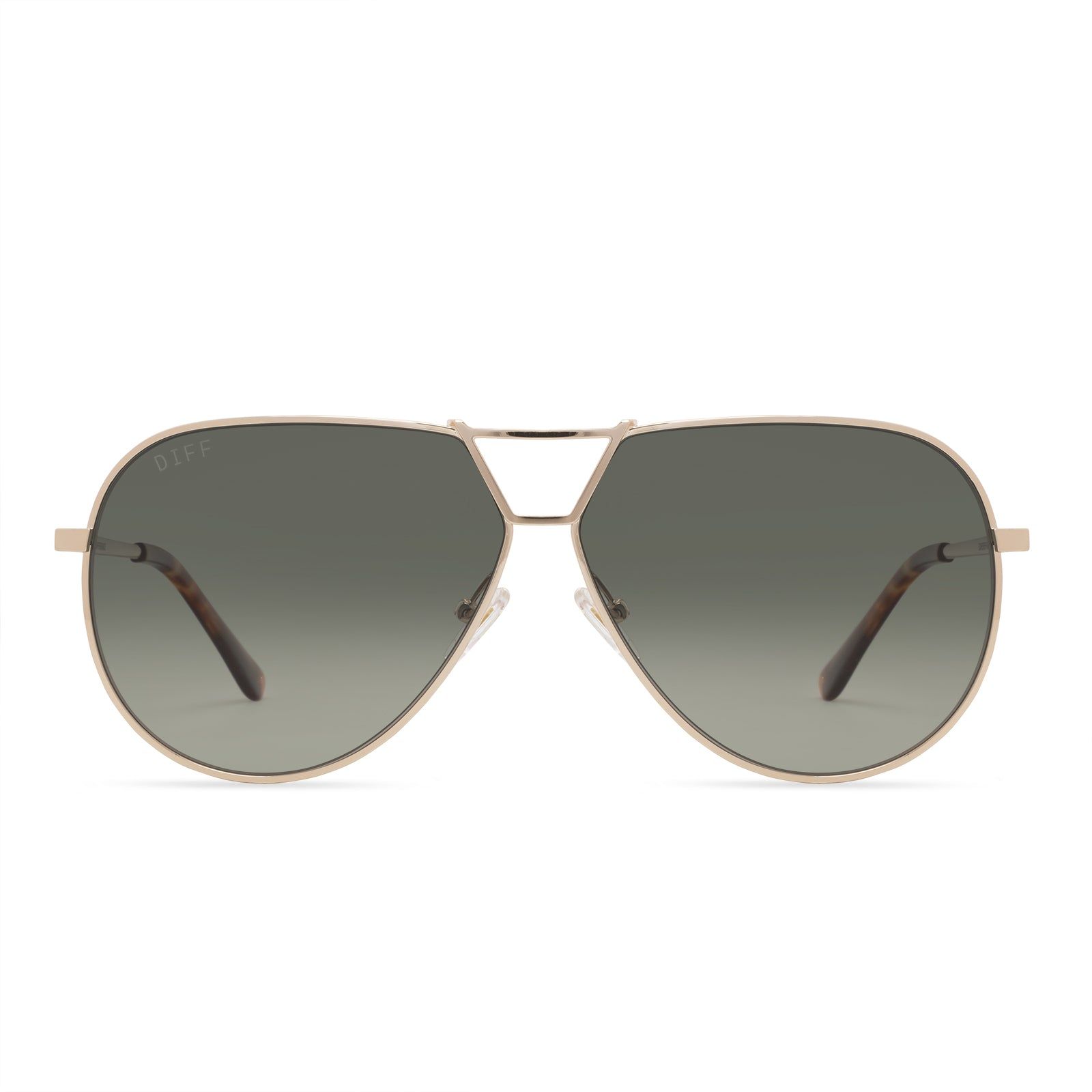 DEVON - GOLD + G15 GRADIENT + POLARIZED SUNGLASSES sold by Diff Eyewear
