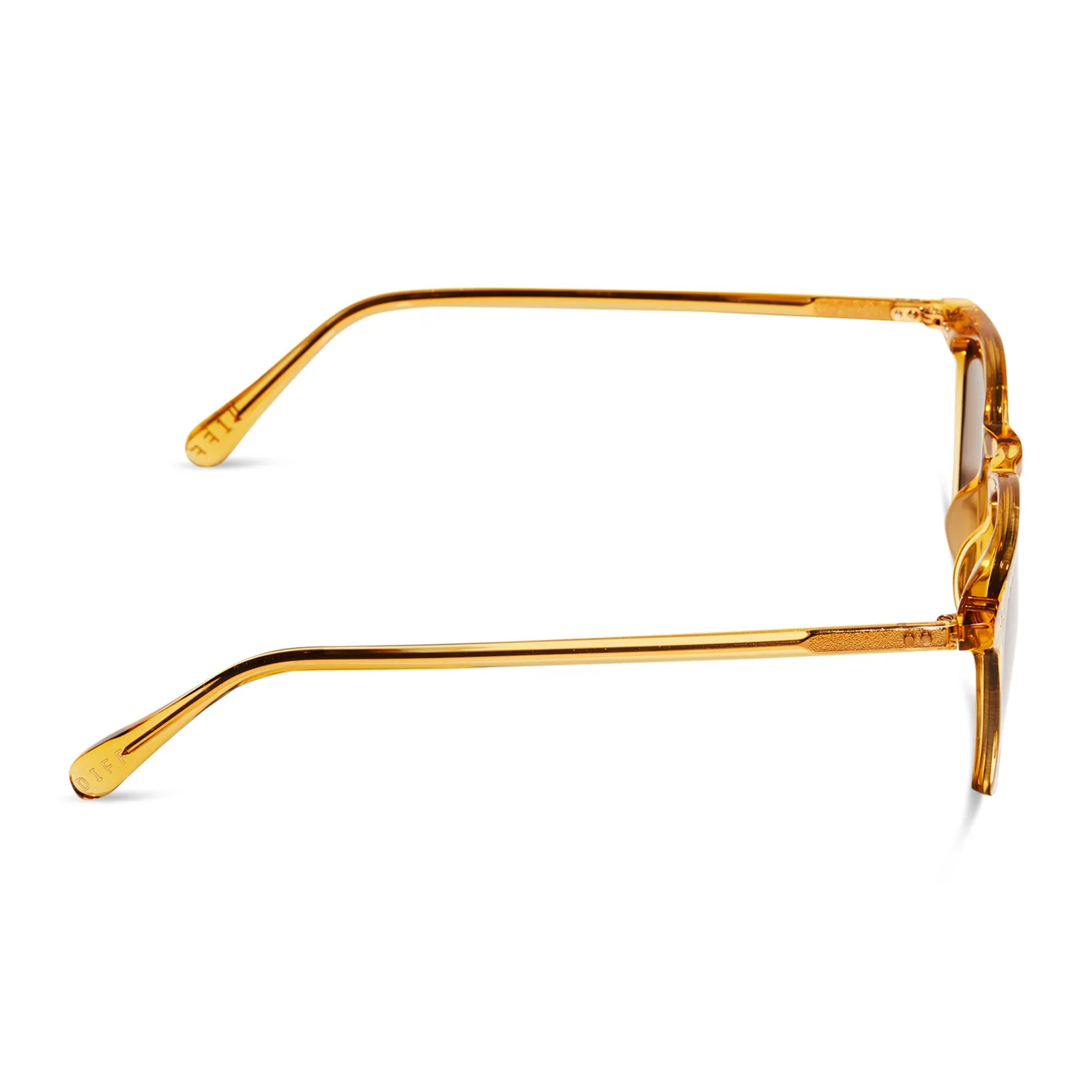 MAXWELL - CITRINE CRYSTAL + BROWN + POLARIZED SUNGLASSES sold by Diff Eyewear product image thumbnail 3