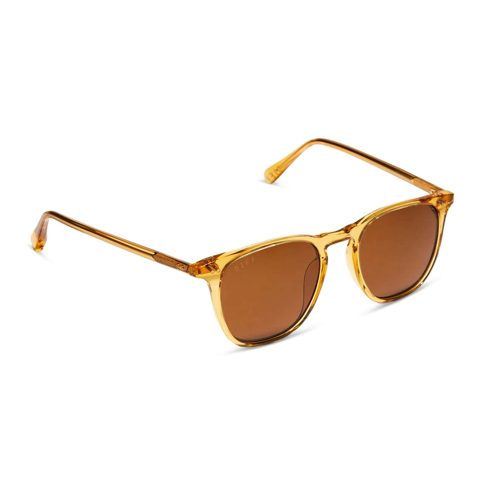 MAXWELL - CITRINE CRYSTAL + BROWN + POLARIZED SUNGLASSES sold by Diff Eyewear product image thumbnail 2