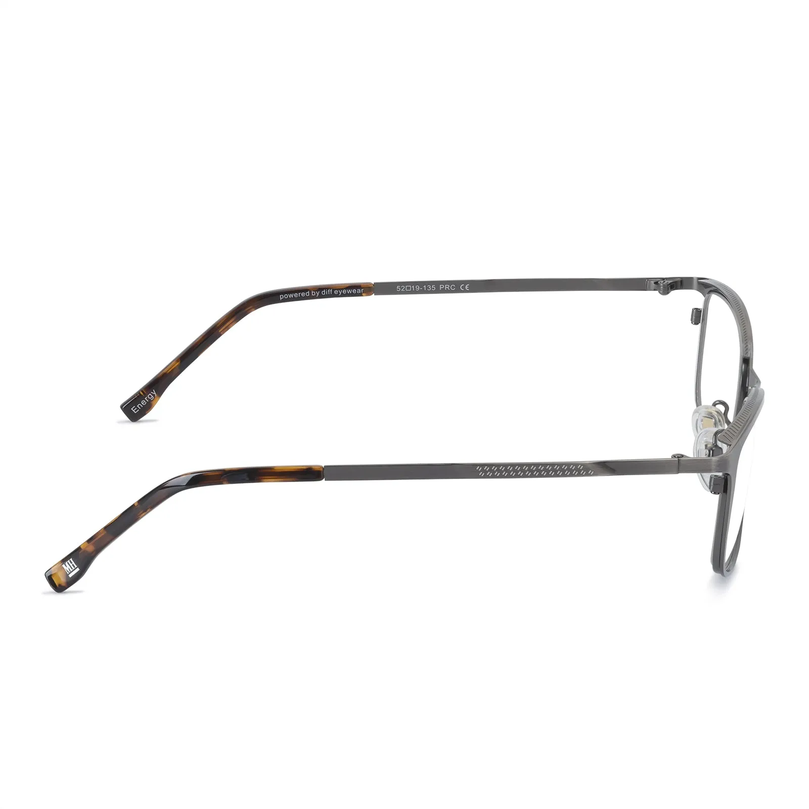MEN'S HEALTH ENERGY - BRUSHED SILVER + CLEAR sold by Diff Eyewear product image thumbnail 4