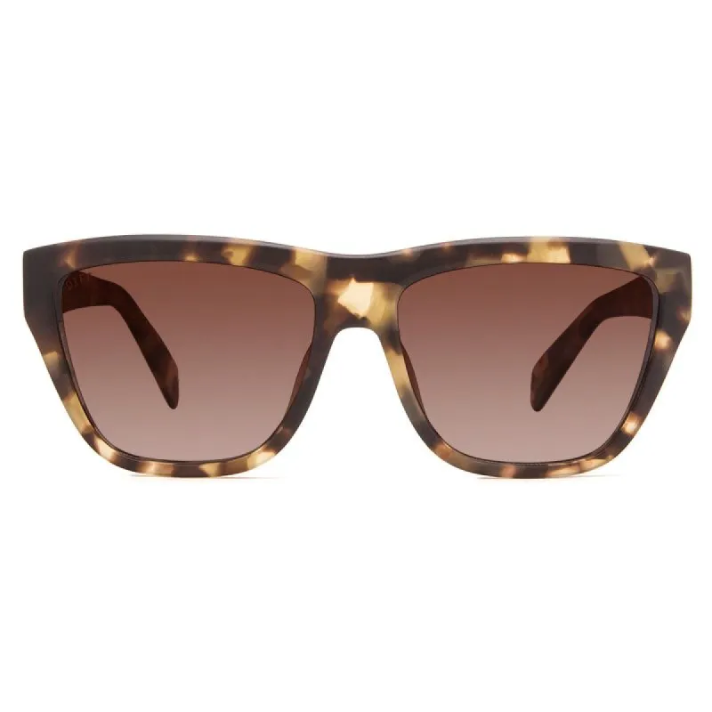 HARPER - MATTE MOSS HAVANA + BROWN GRADIENT + POLARIZED SUNGLASSES sold by Diff Eyewear