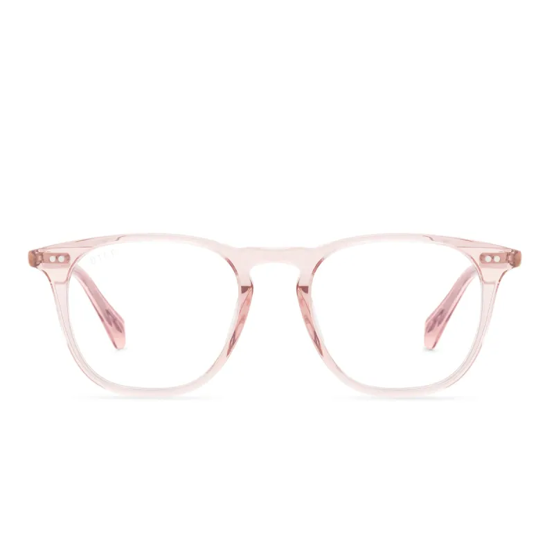 MAXWELL - AZALEA CRYSTAL + BLUE LIGHT GLASSES sold by Diff Eyewear