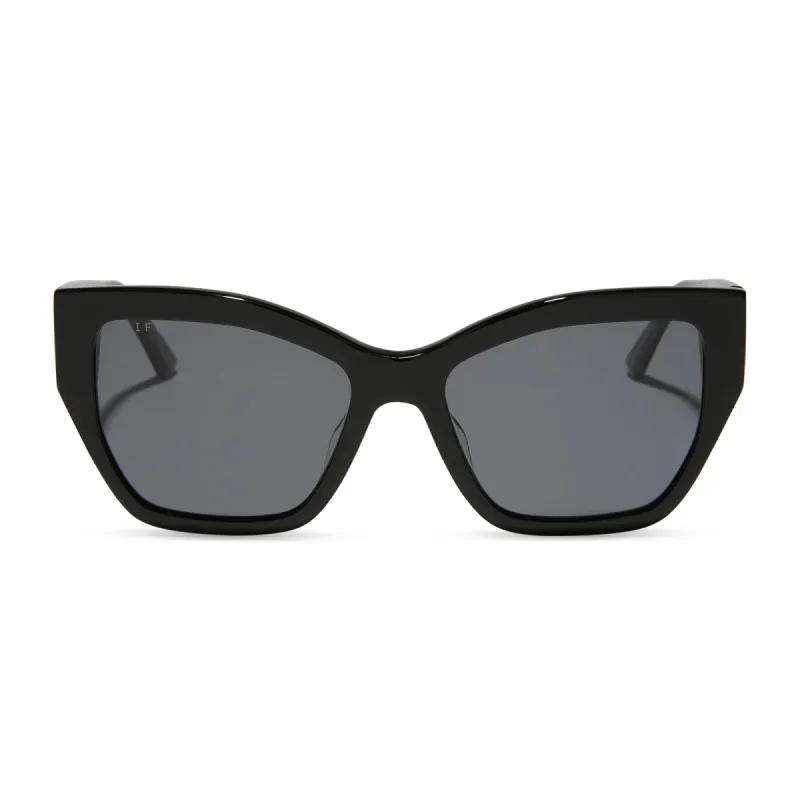 VIVIENNE - BLACK + GREY + POLARIZED SUNGLASSES sold by Diff Eyewear