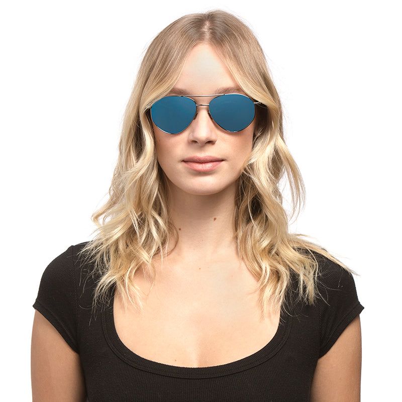 SCOUT - GOLD + GREY BLUE + POLARIZED SUNGLASSES sold by Diff Eyewear product image thumbnail 8