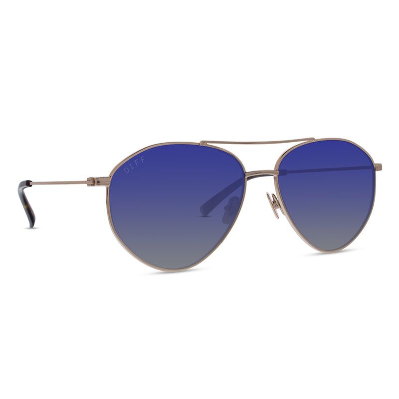 SCOUT - GOLD + GREY BLUE + POLARIZED SUNGLASSES sold by Diff Eyewear product image thumbnail 2