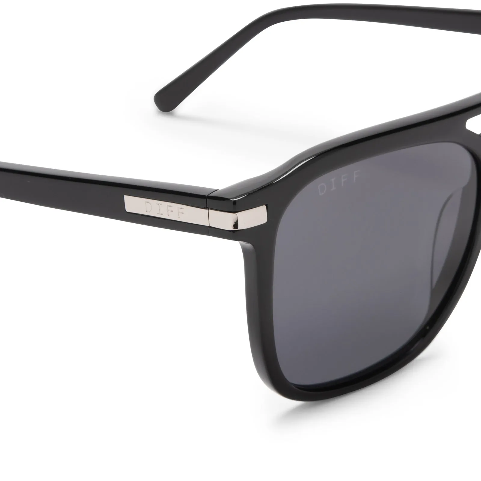 TANNER - BLACK + GREY POLARIZED SUNGLASSES sold by Diff Eyewear product image thumbnail 4