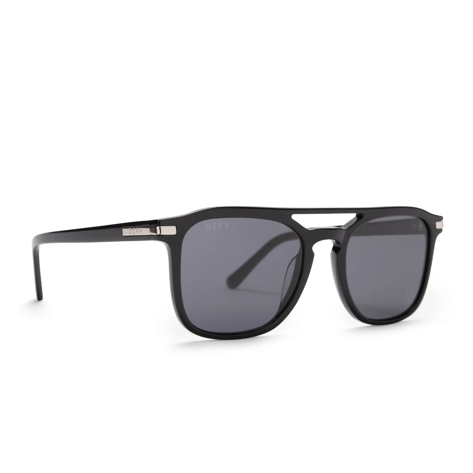TANNER - BLACK + GREY POLARIZED SUNGLASSES sold by Diff Eyewear product image thumbnail 2