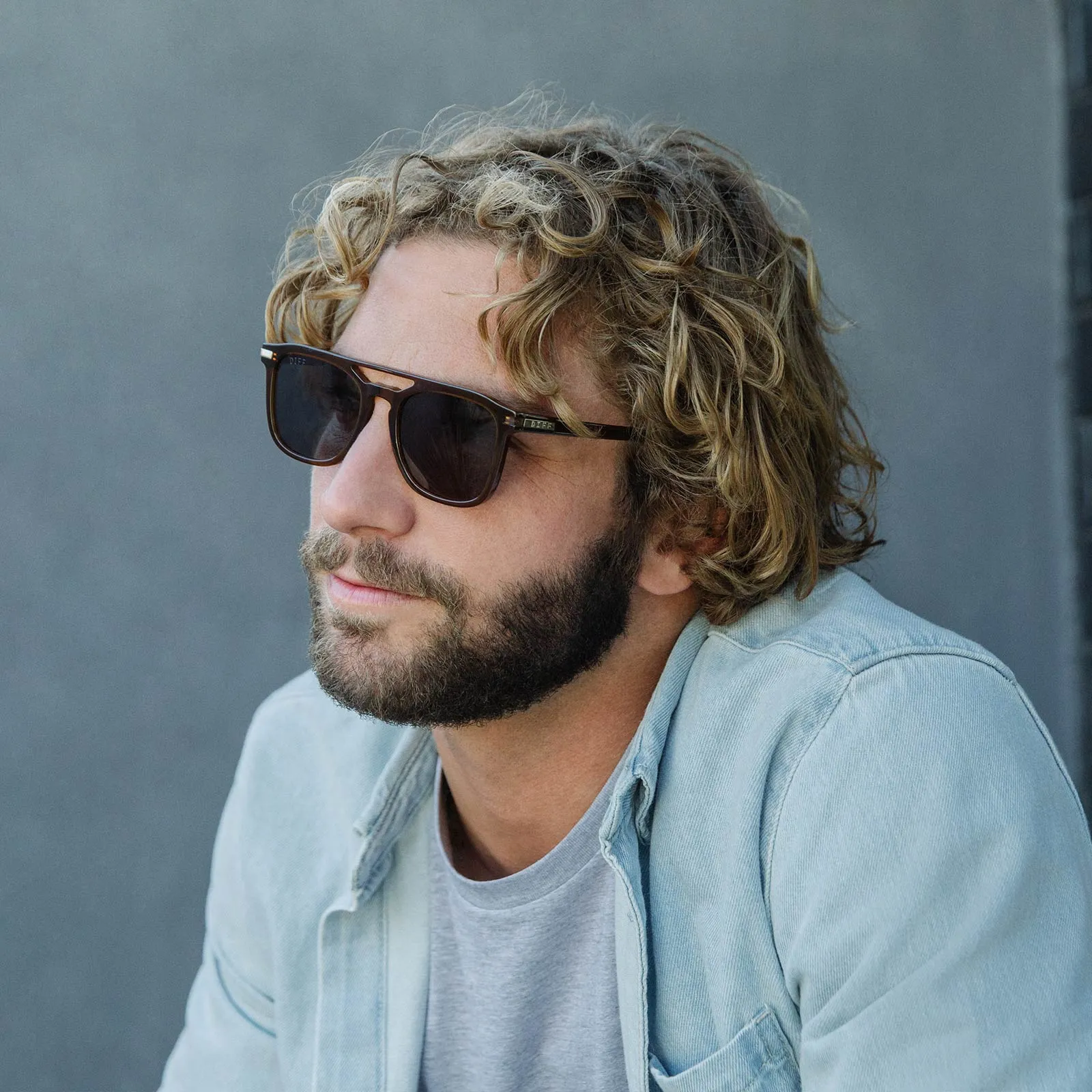 TANNER - BLACK + GREY POLARIZED SUNGLASSES sold by Diff Eyewear product image thumbnail 5