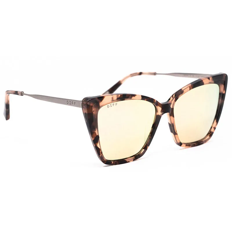 BECKY II - HIMALAYAN TORT + TAUPE MIRROR + POLARIZED SUNGLASSES sold by Diff Eyewear product image thumbnail 2