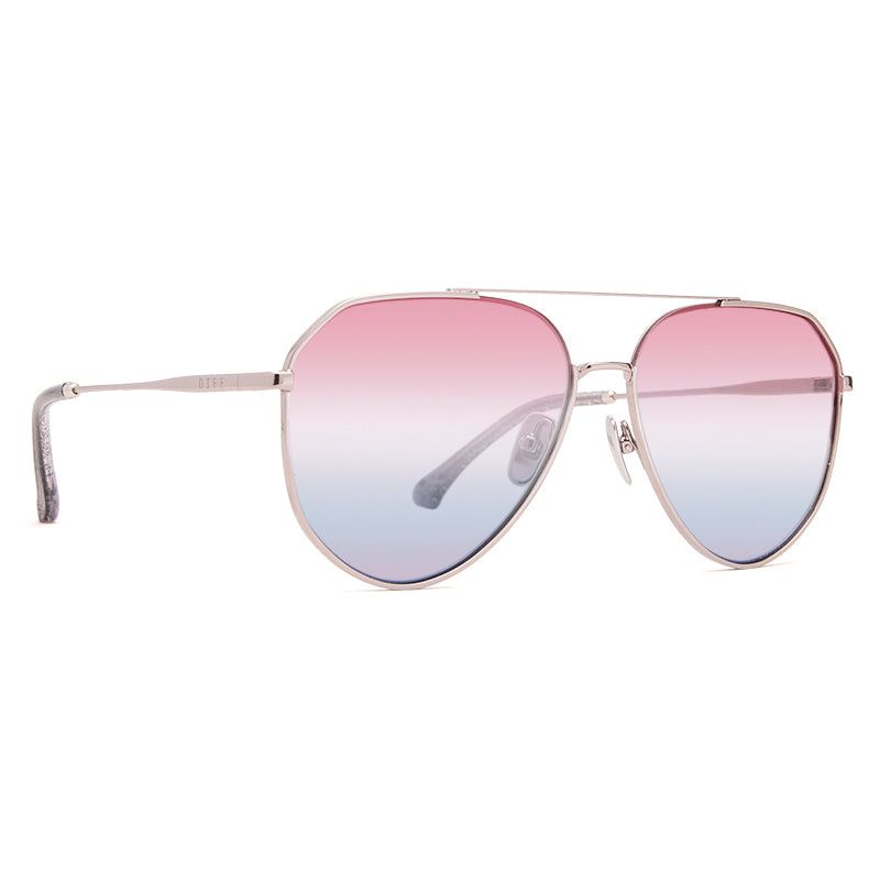 DASH - SILVER + TRIPLE GRADIENT + POLARIZED SUNGLASSES sold by Diff Eyewear product image thumbnail 2