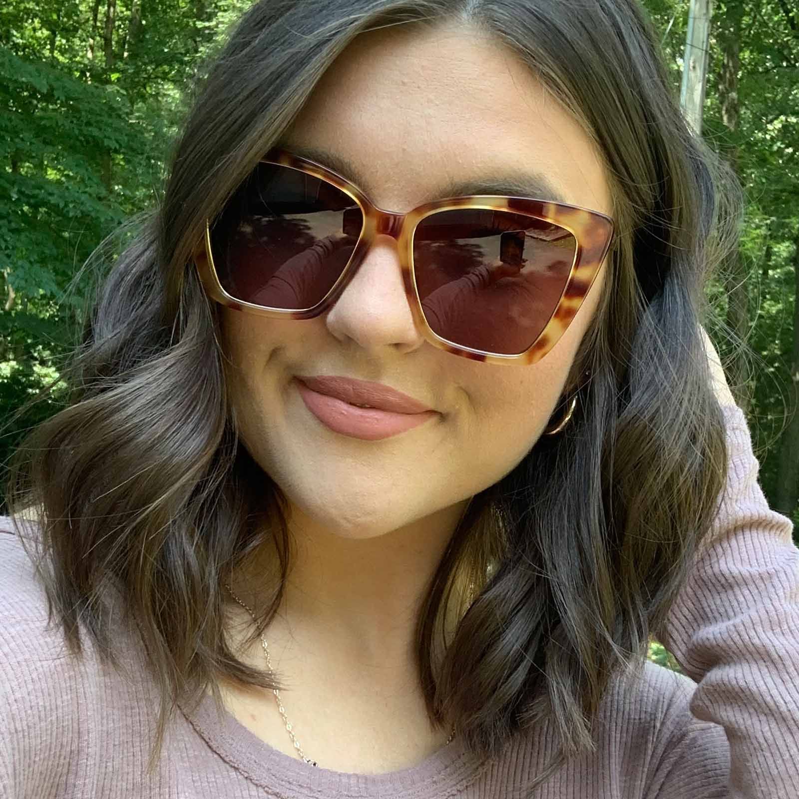 BECKY IV - SOLSTICE TORTOISE + BROWN GRADIENT SUNGLASSES sold by Diff Eyewear product image thumbnail 6