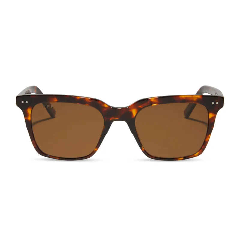 BILLIE - RICH TORTOISE + BROWN + POLARIZED SUNGLASSES sold by Diff Eyewear
