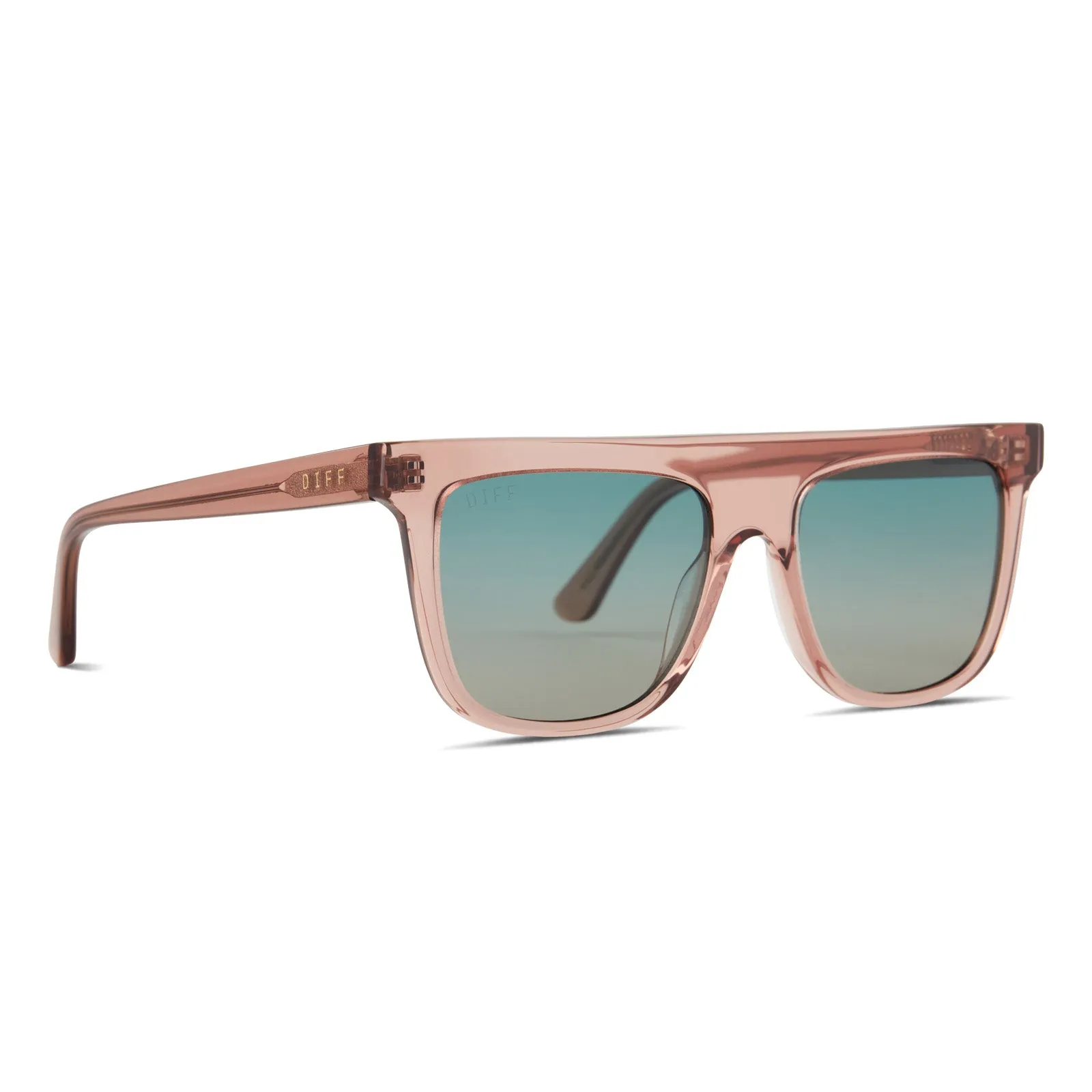 STEVIE - CAFÉ OLE + TURQUOISE SEA GRADIENT SUNGLASSES sold by Diff Eyewear product image thumbnail 2