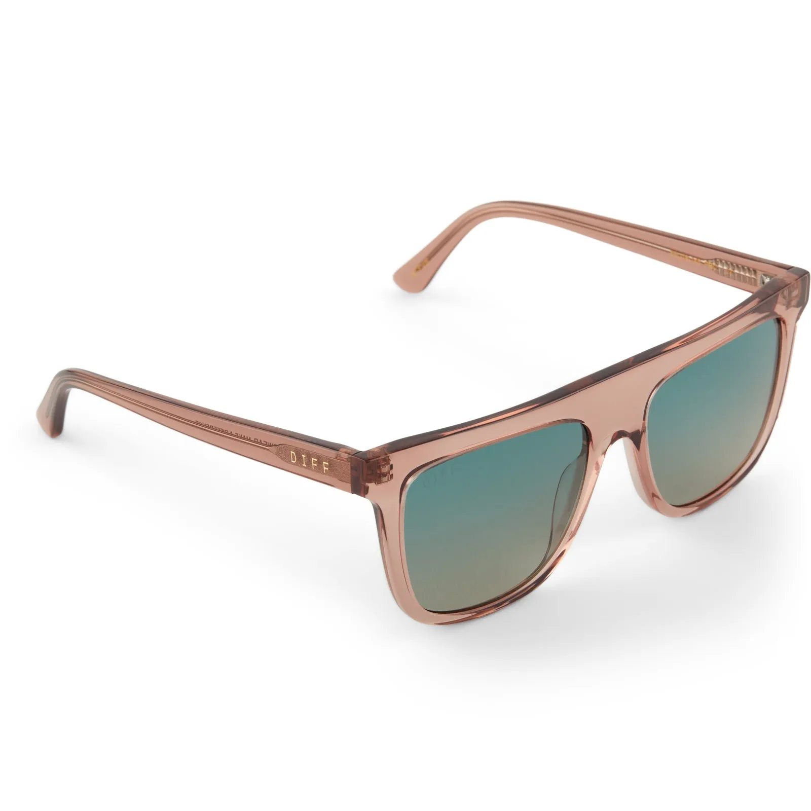 STEVIE - CAFÉ OLE + TURQUOISE SEA GRADIENT SUNGLASSES sold by Diff Eyewear product image thumbnail 4