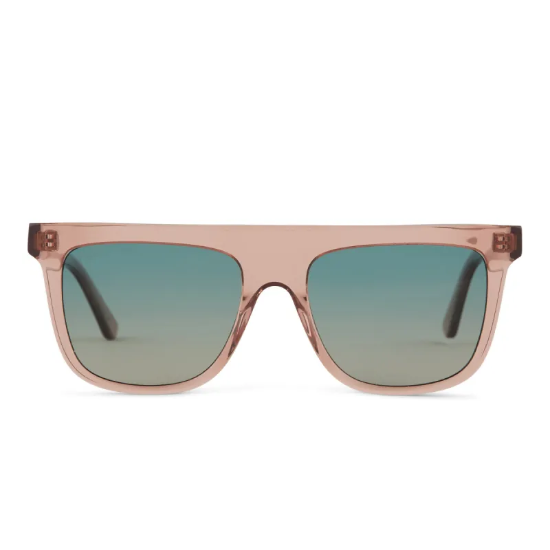 STEVIE - CAFÉ OLE + TURQUOISE SEA GRADIENT SUNGLASSES sold by Diff Eyewear
