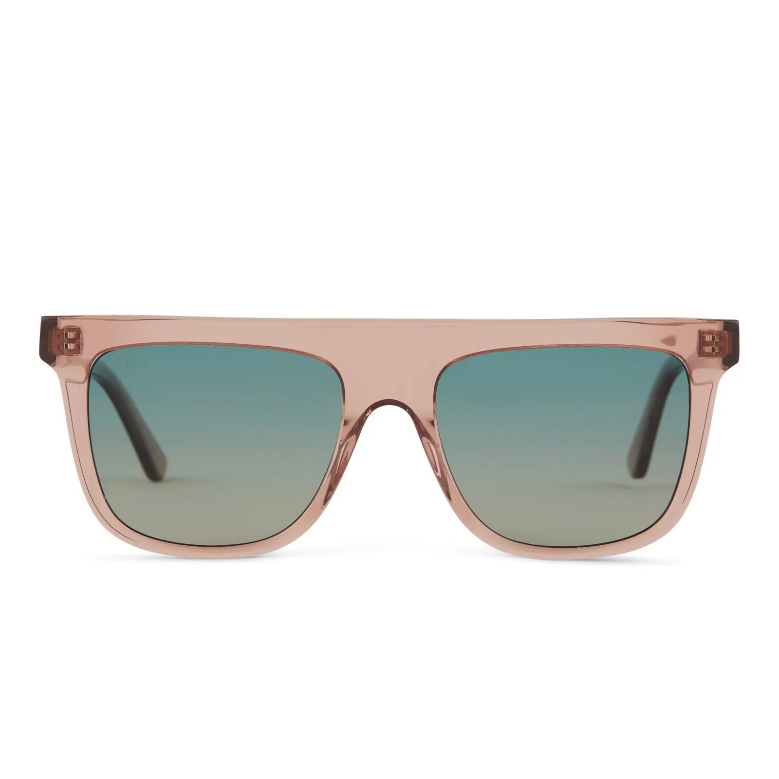 STEVIE - CAFÉ OLE + TURQUOISE SEA GRADIENT SUNGLASSES sold by Diff Eyewear