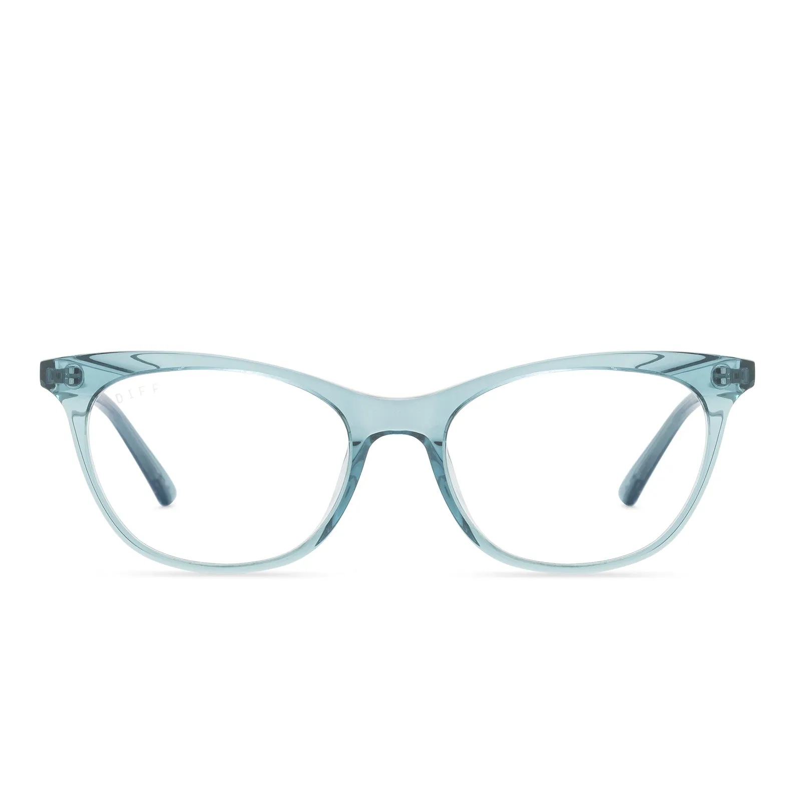 JADE - TEAL HAZE + BLUE LIGHT TECHNOLOGY GLASSES sold by Diff Eyewear
