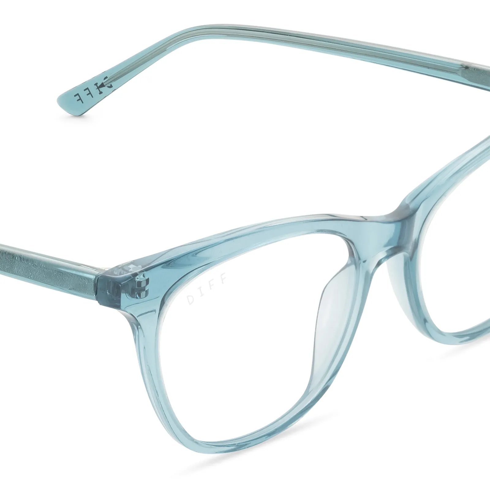 JADE - TEAL HAZE + BLUE LIGHT TECHNOLOGY GLASSES sold by Diff Eyewear product image thumbnail 3