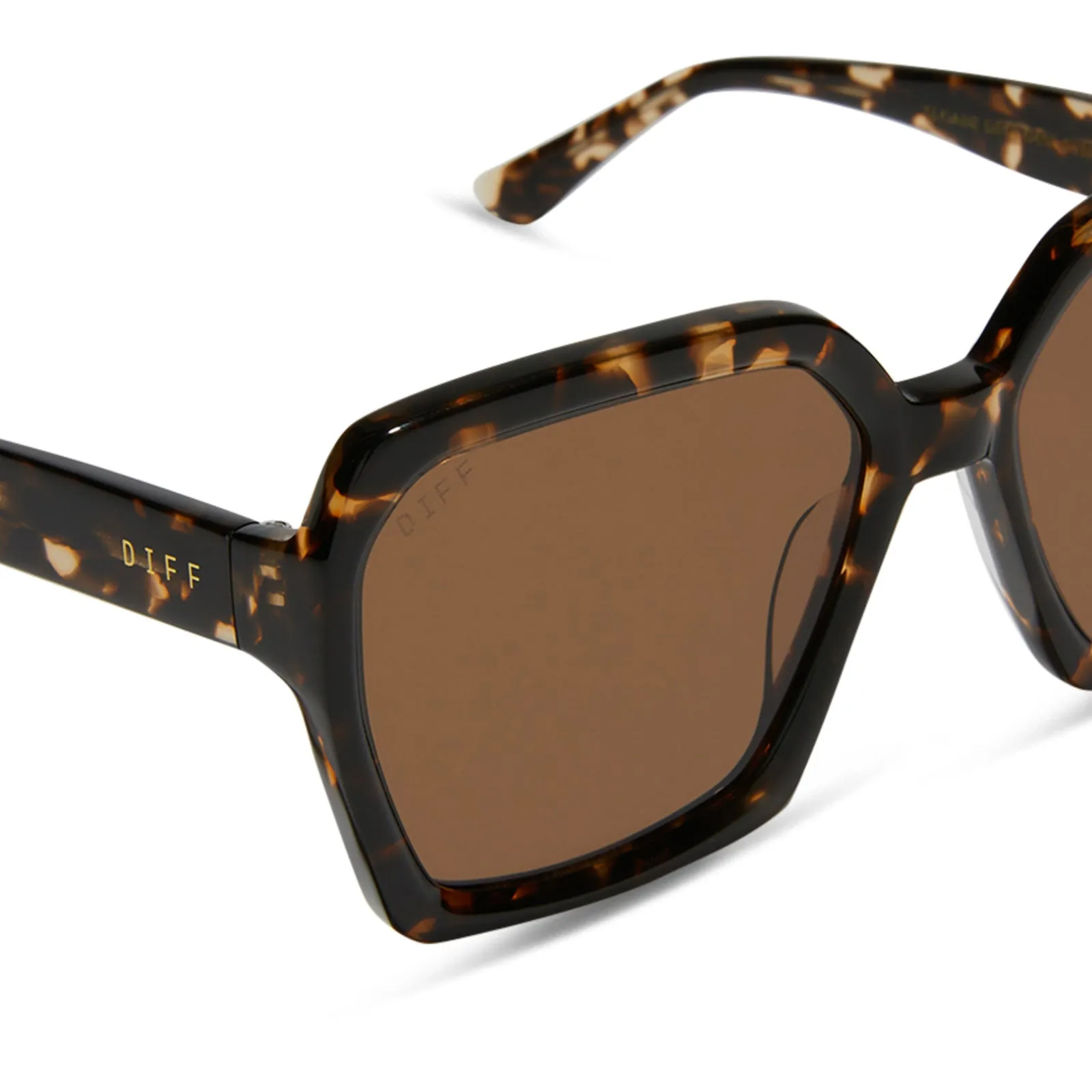 SLOANE - ESPRESSO TORTOISE + BROWN SUNGLASSES sold by Diff Eyewear product image thumbnail 4