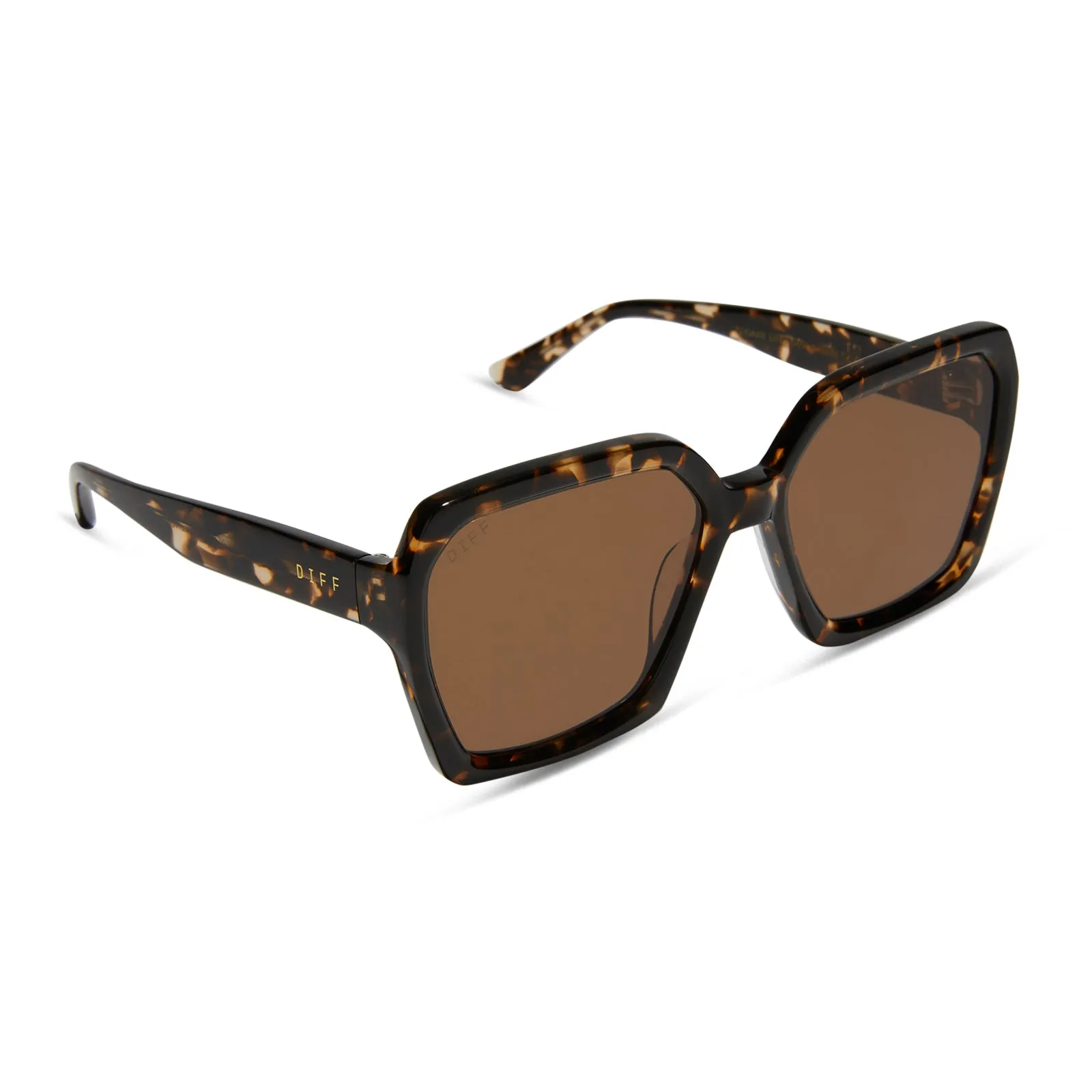 SLOANE - ESPRESSO TORTOISE + BROWN SUNGLASSES sold by Diff Eyewear product image thumbnail 2