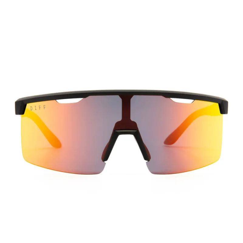LUKA - BLACK + LAVA MIRROR + POLARIZED SUNGLASSES sold by Diff Eyewear