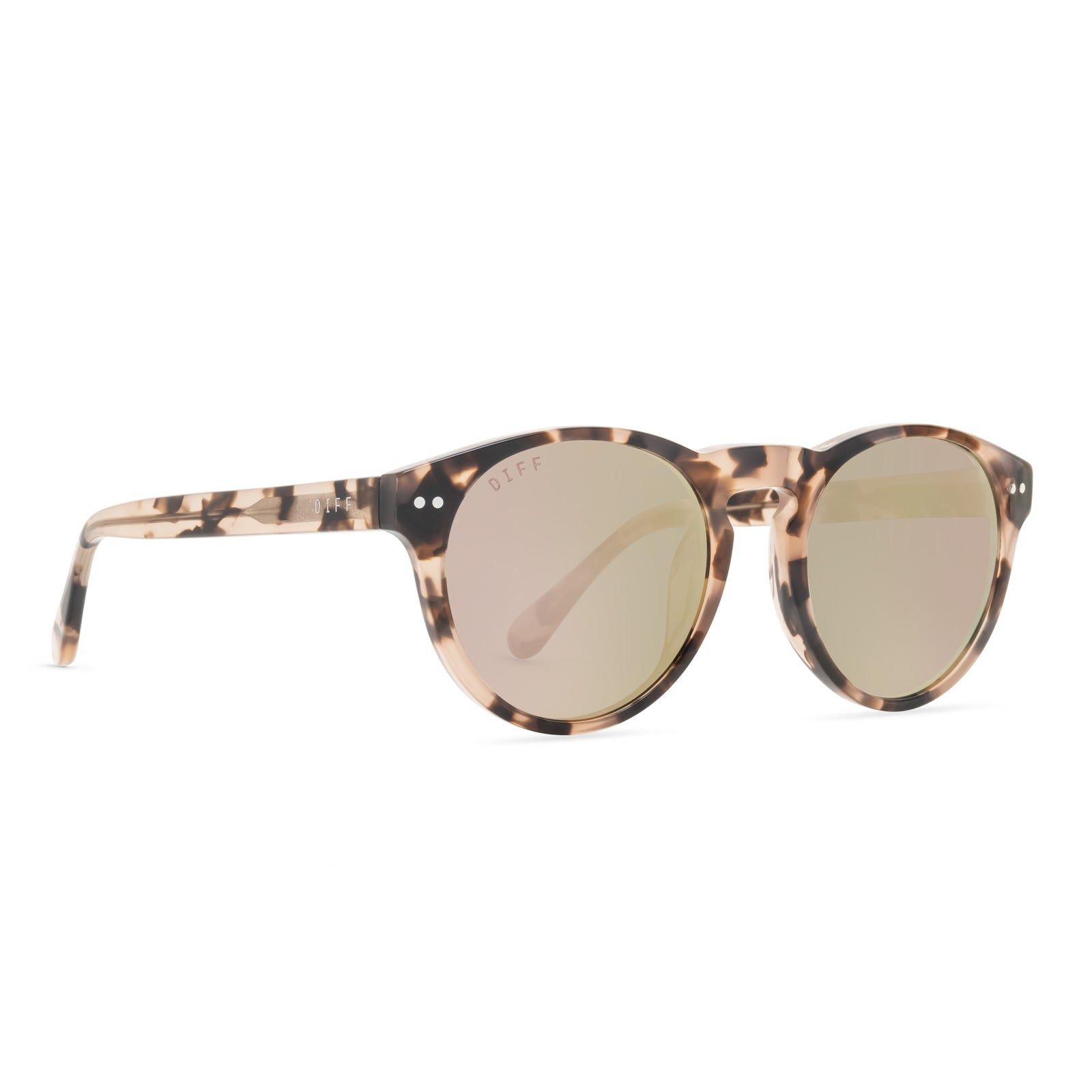 CODY - HIMALAYAN TORTOISE + CHERRY BLOSSOM MIRROR SUNGLASSES sold by Diff Eyewear product image thumbnail 2