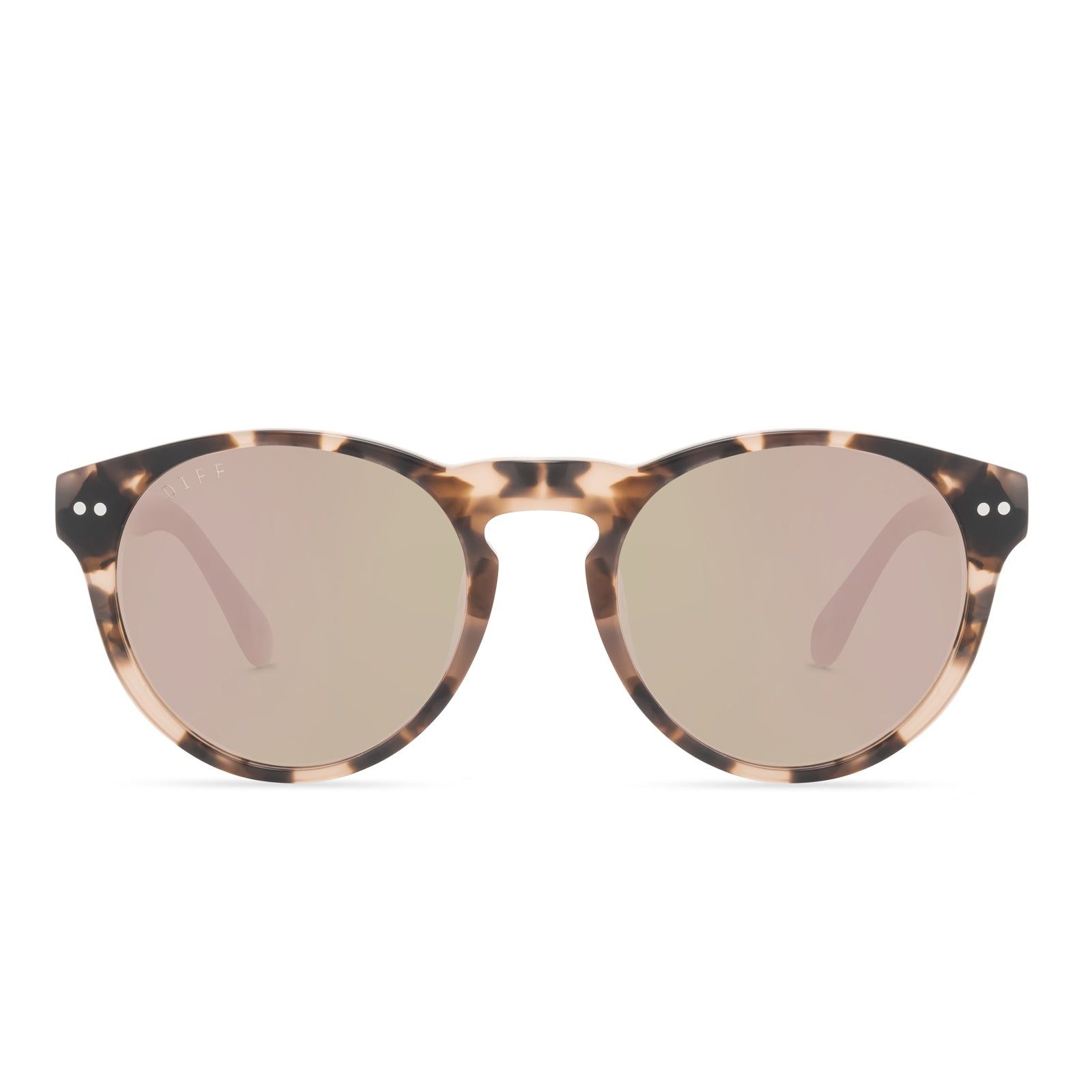 CODY - HIMALAYAN TORTOISE + CHERRY BLOSSOM MIRROR SUNGLASSES sold by Diff Eyewear