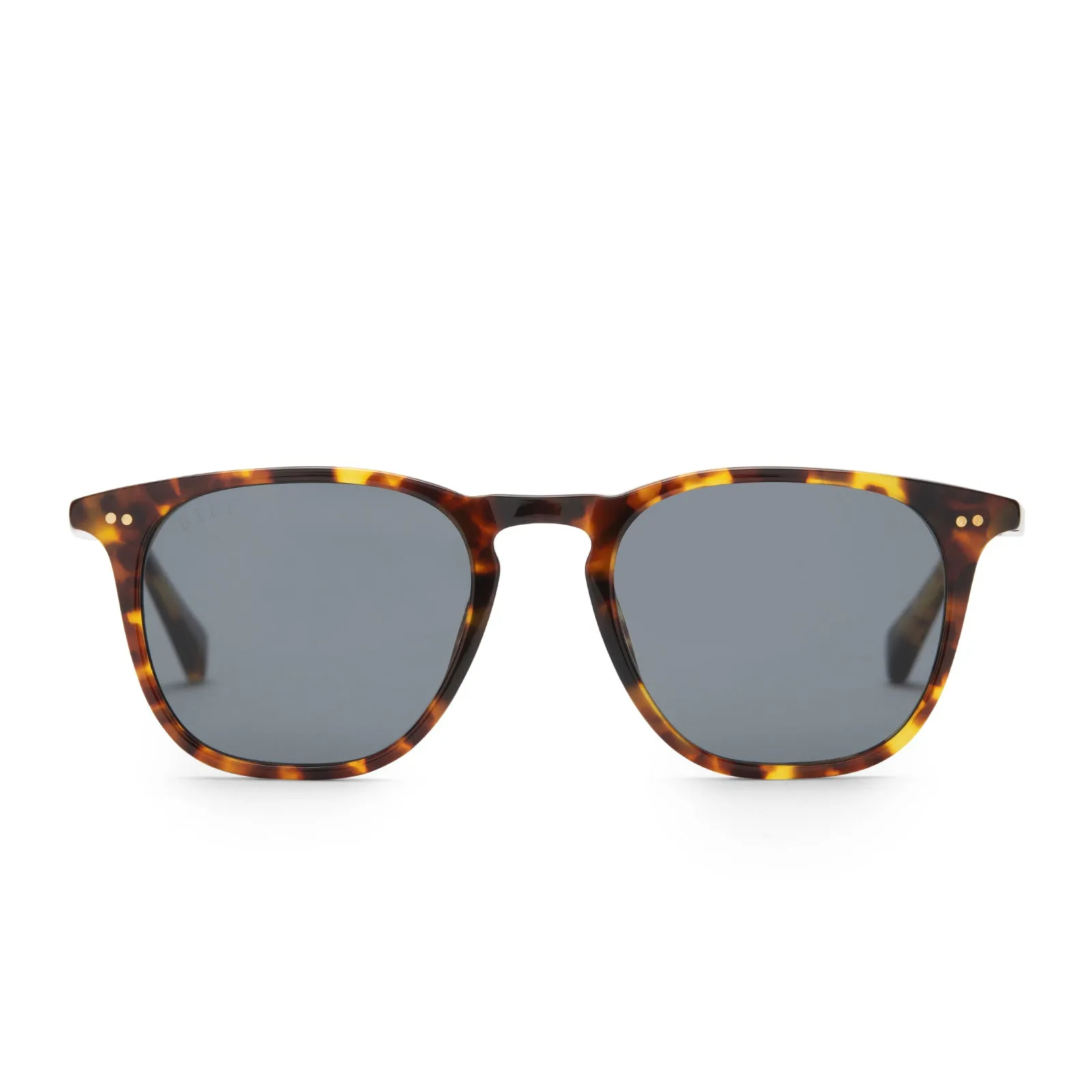 MAXWELL - AMBER TORTOISE + GREY POLARIZED SUNGLASSES sold by Diff Eyewear