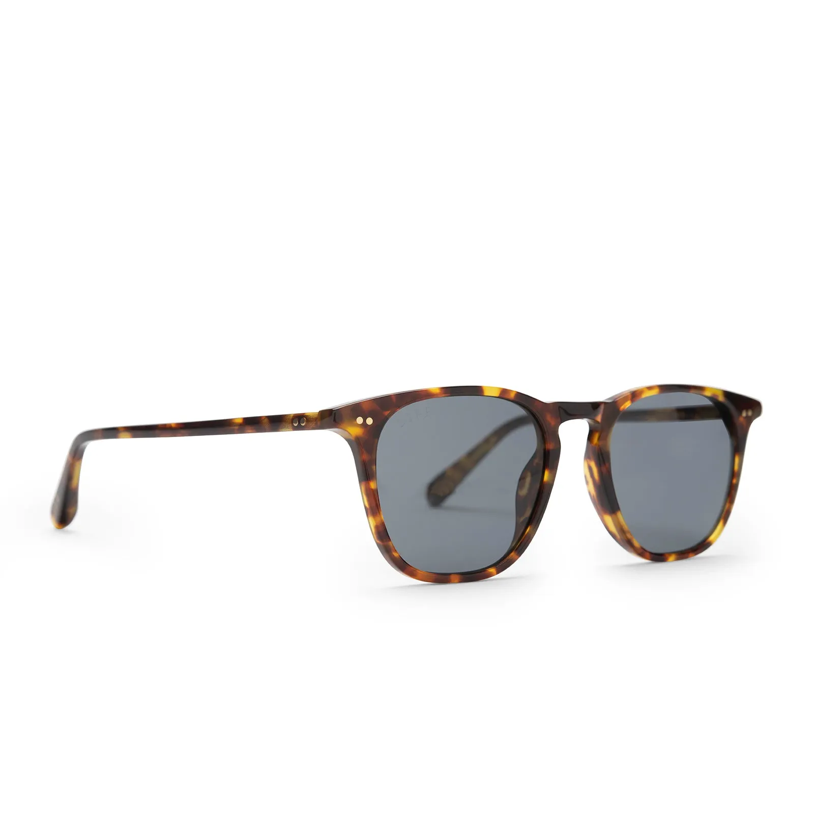MAXWELL - AMBER TORTOISE + GREY POLARIZED SUNGLASSES sold by Diff Eyewear product image thumbnail 2