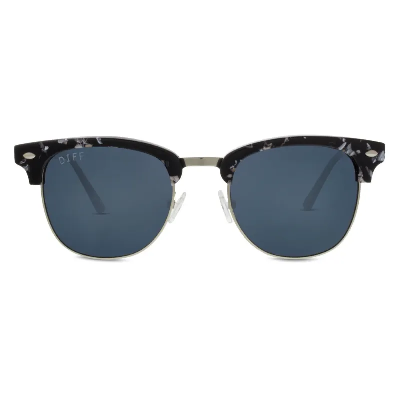 BARRY - BLACK / WHITE + GREY + POLARIZED SUNGLASSES sold by Diff Eyewear