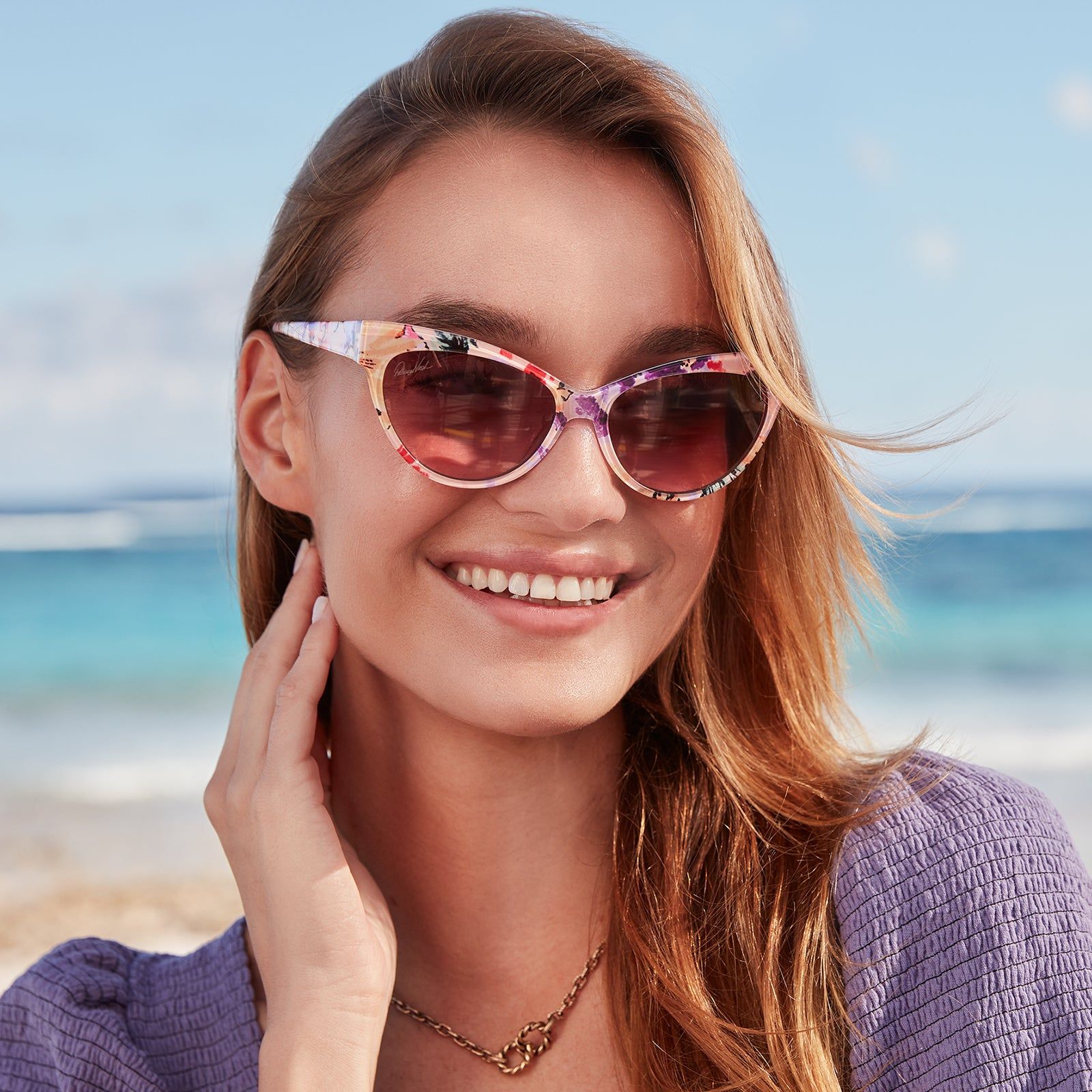 PATRICIA NASH - KELLY + FLORAL + ROSE GRADIENT SUNGLASSES sold by Diff Eyewear product image thumbnail 5