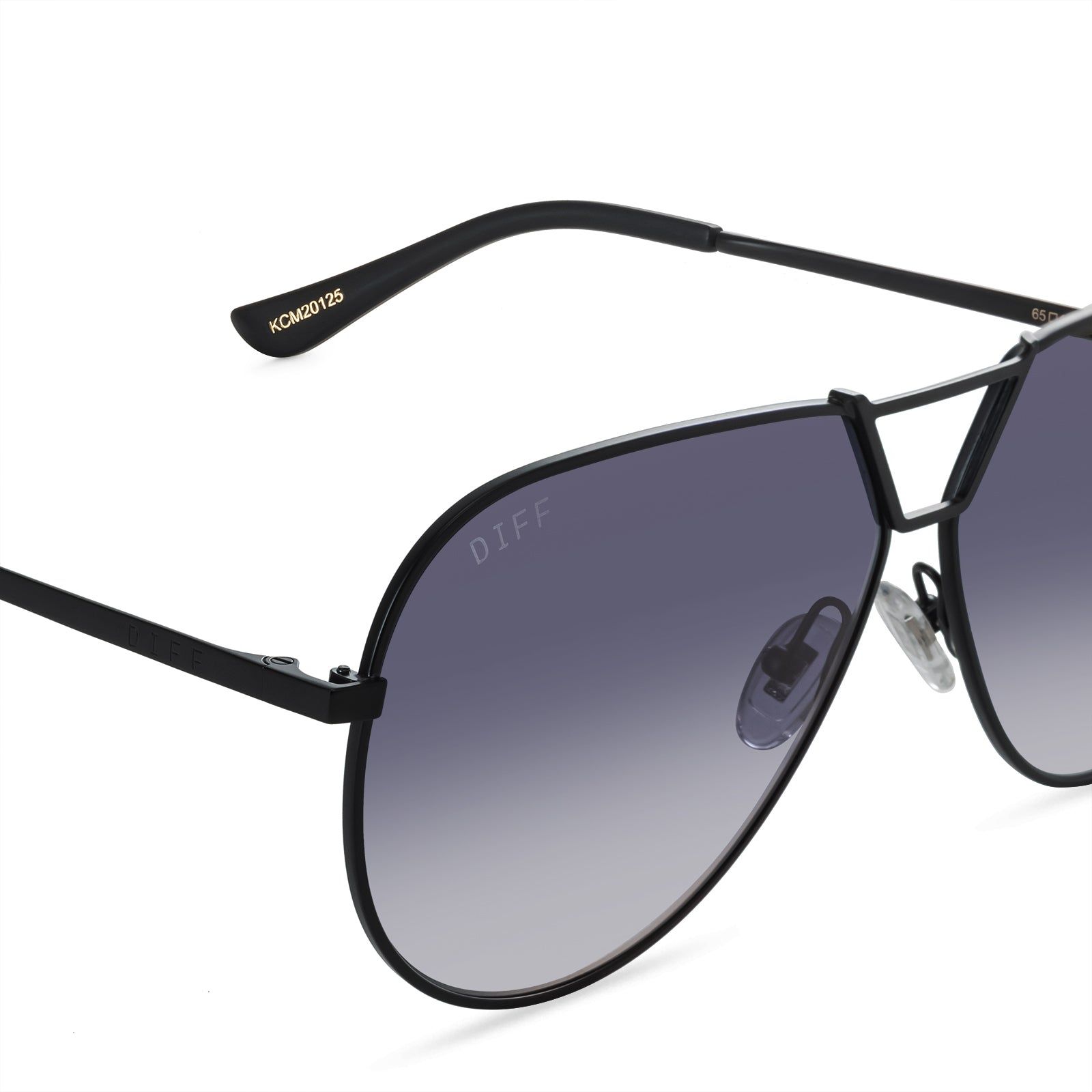 DEVON - BLACK + GREY SUNGLASSES sold by Diff Eyewear product image thumbnail 3