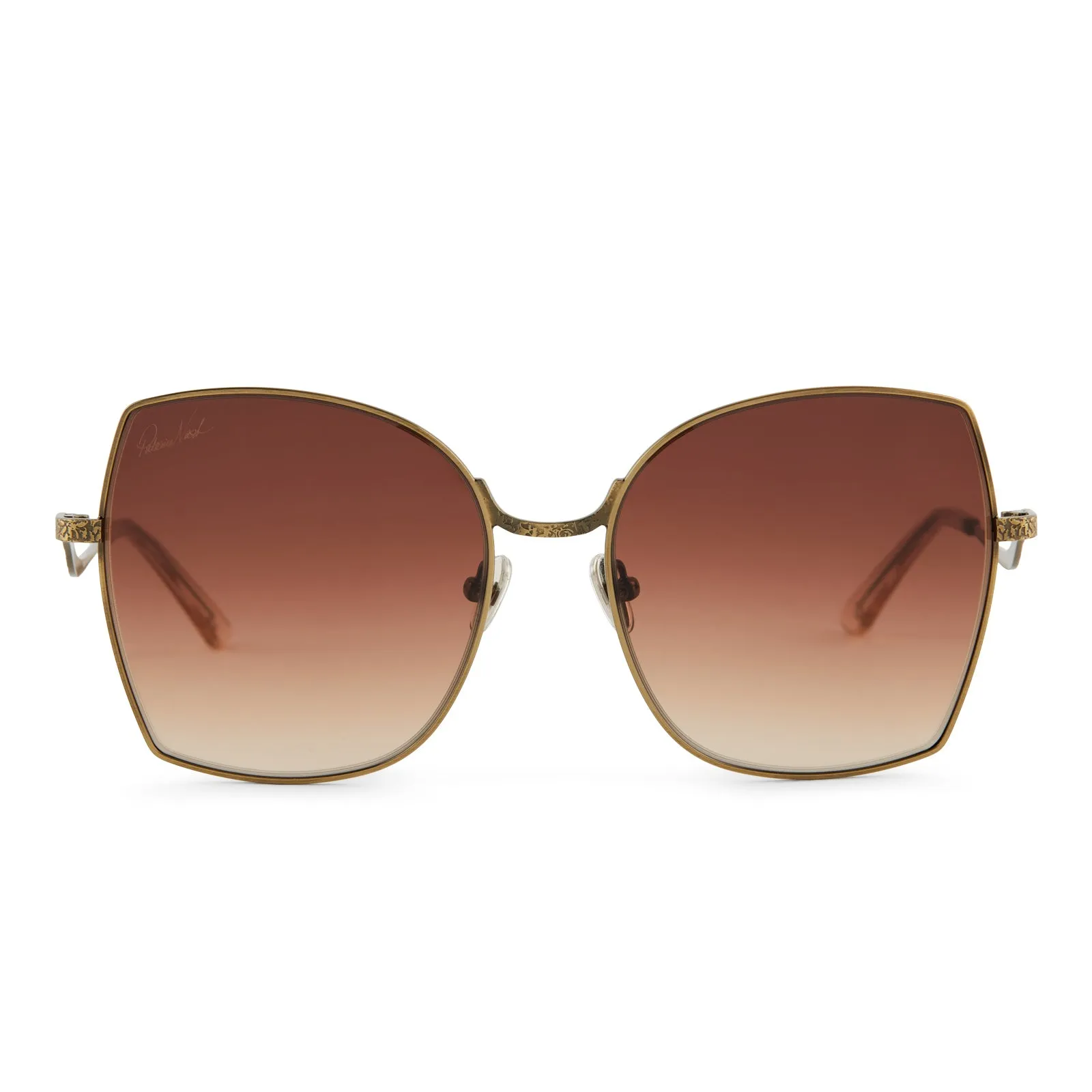 PATRICIA NASH - SOPHIA + SAND CRYSTAL + BROWN GRADIENT SUNGLASSES sold by Diff Eyewear