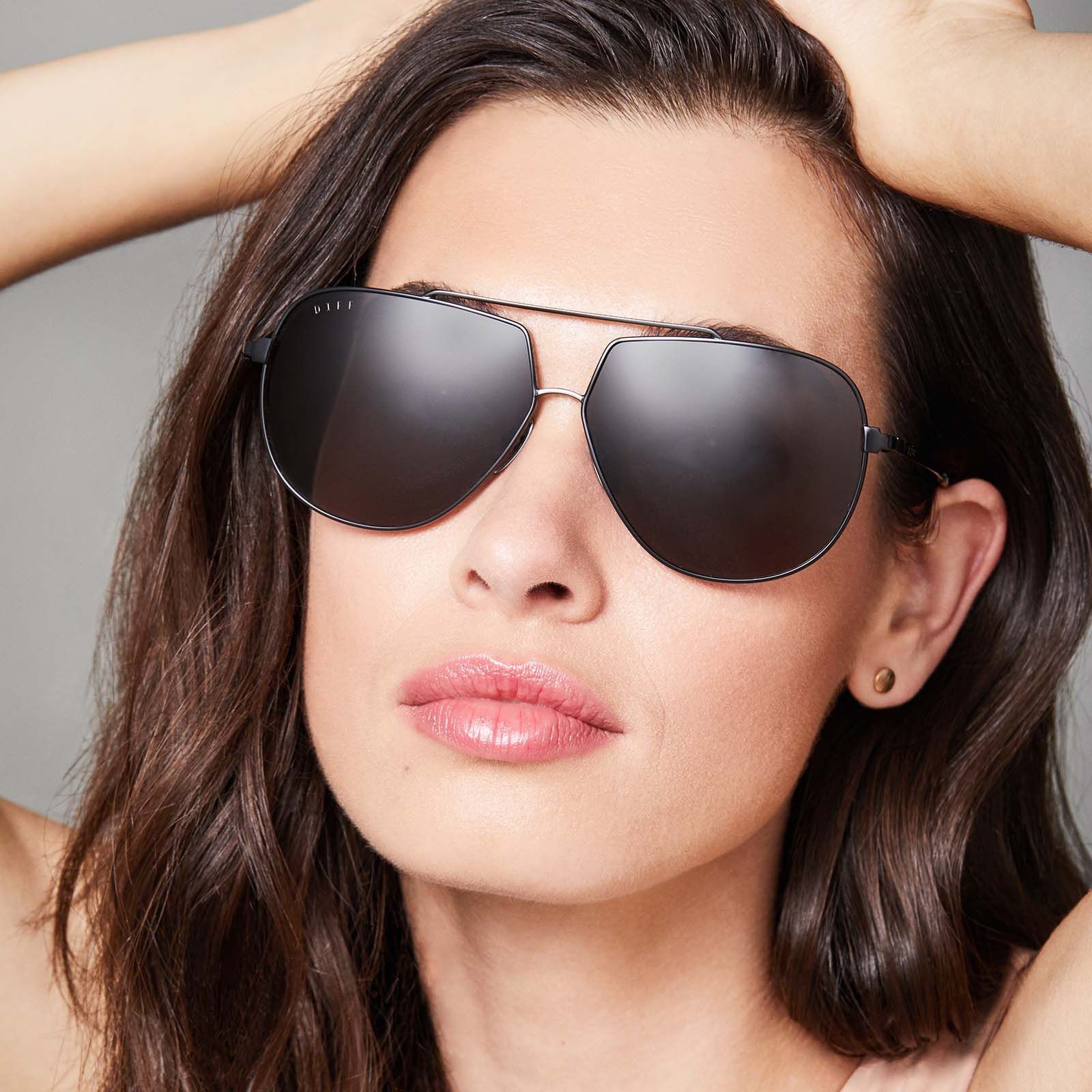 DENVER - BLACK + GREY POLARIZED SUNGLASSES sold by Diff Eyewear product image thumbnail 4