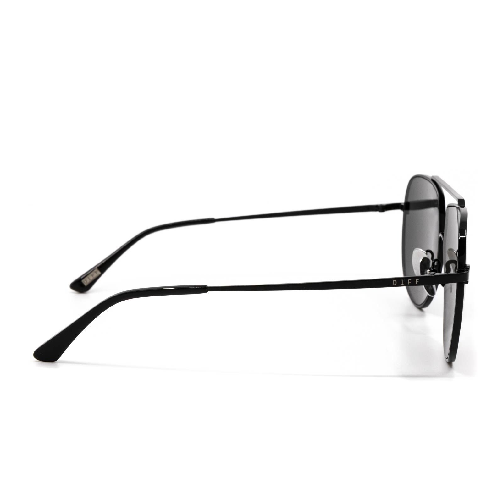 DENVER - BLACK + GREY POLARIZED SUNGLASSES sold by Diff Eyewear product image thumbnail 3