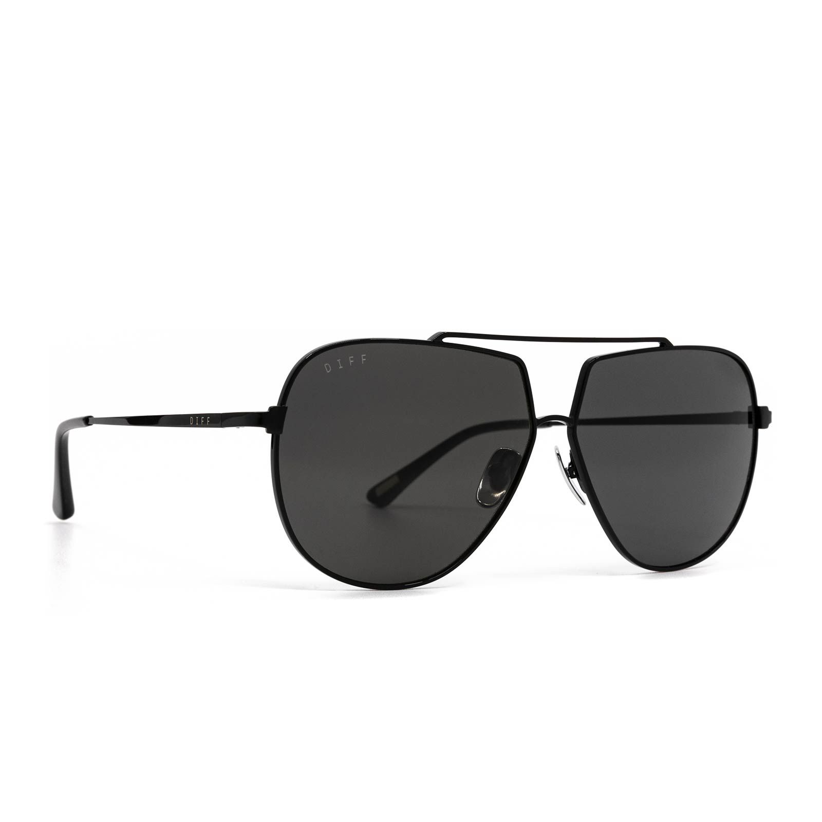 DENVER - BLACK + GREY POLARIZED SUNGLASSES sold by Diff Eyewear product image thumbnail 2