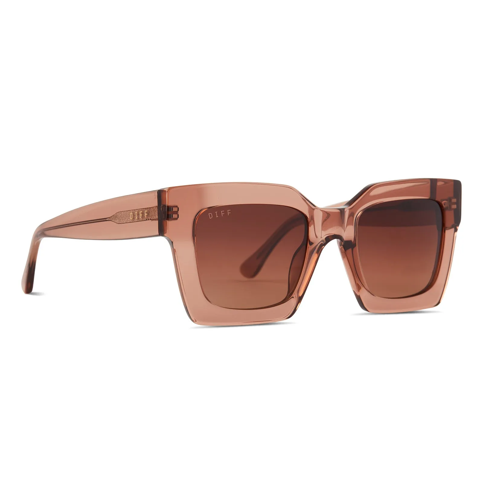 DANI - CAFÉ OLE + BROWN GRADIENT SUNGLASSES sold by Diff Eyewear product image thumbnail 2