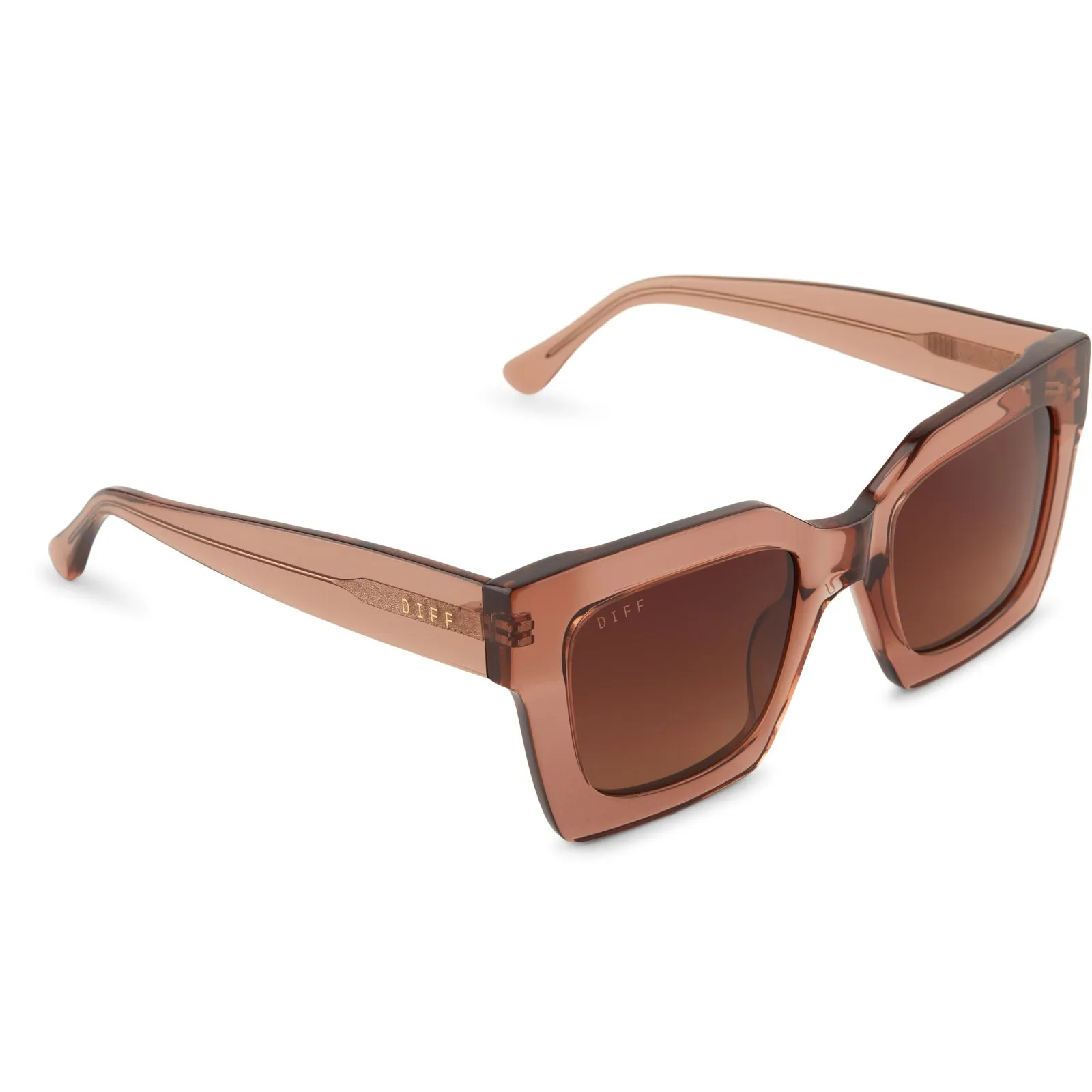 DANI - CAFÉ OLE + BROWN GRADIENT SUNGLASSES sold by Diff Eyewear product image thumbnail 4