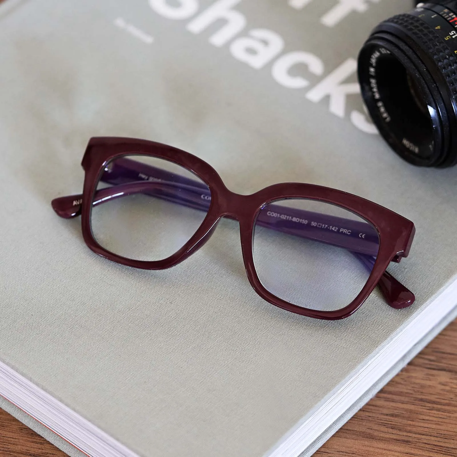 AVA - BURGUNDY + BLUE LIGHT READERS sold by Diff Eyewear product image thumbnail 5