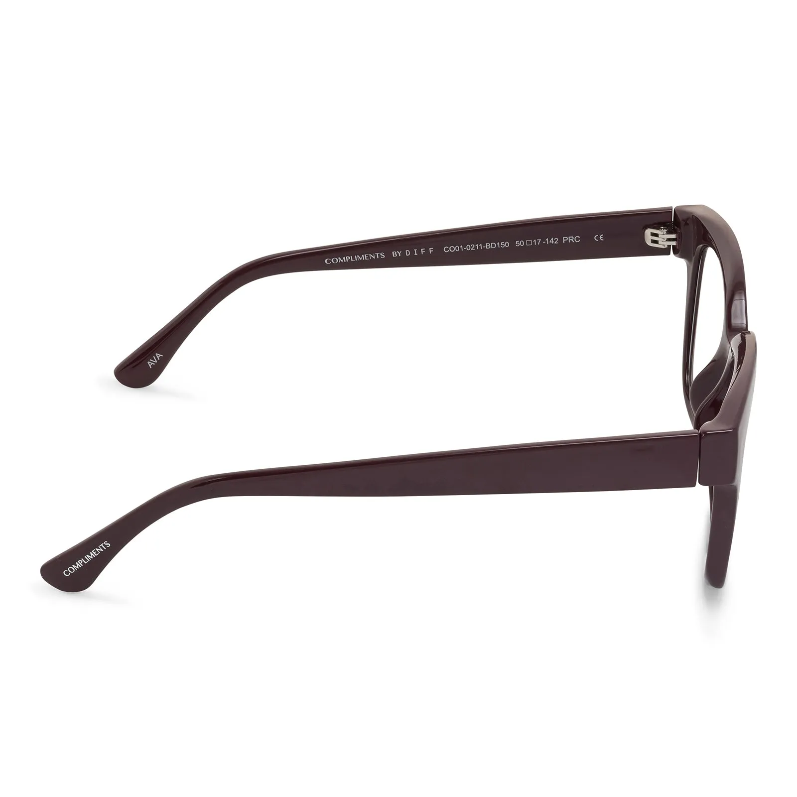 AVA - BURGUNDY + BLUE LIGHT READERS sold by Diff Eyewear product image thumbnail 3