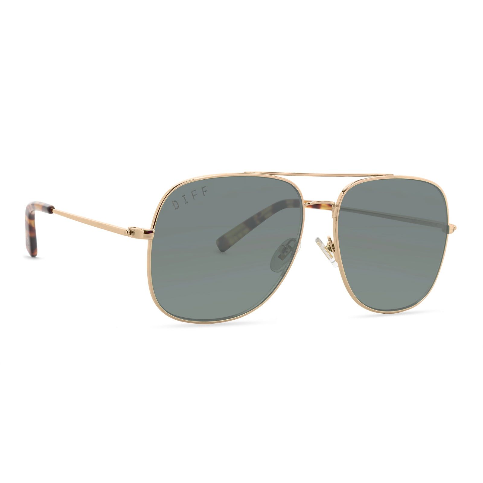 BROOKLYN - GOLD + G15 SUNGLASSES sold by Diff Eyewear product image thumbnail 2