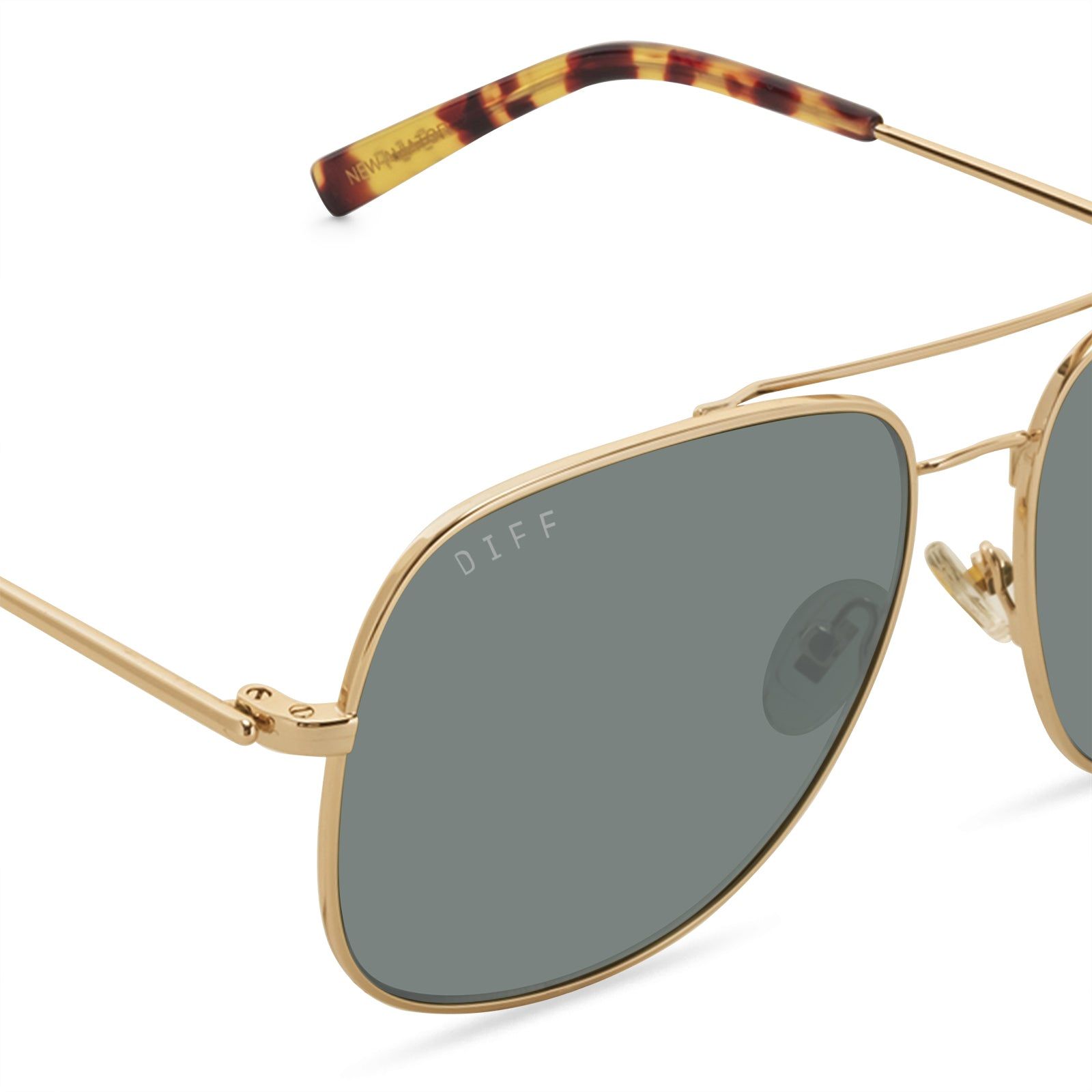 BROOKLYN - GOLD + G15 SUNGLASSES sold by Diff Eyewear product image thumbnail 4