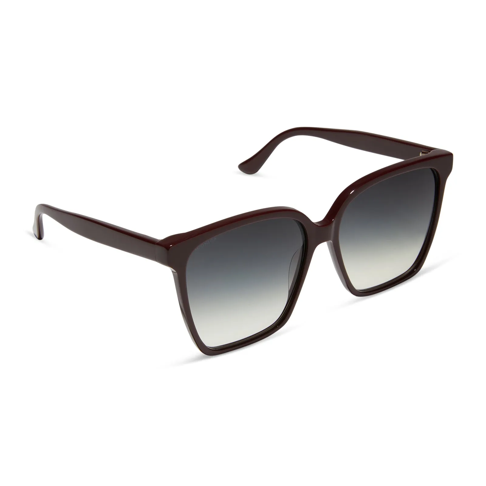 NAOMI - BORDEAUX + GREY GRADIENT + POLARIZED SUNGLASSES sold by Diff Eyewear