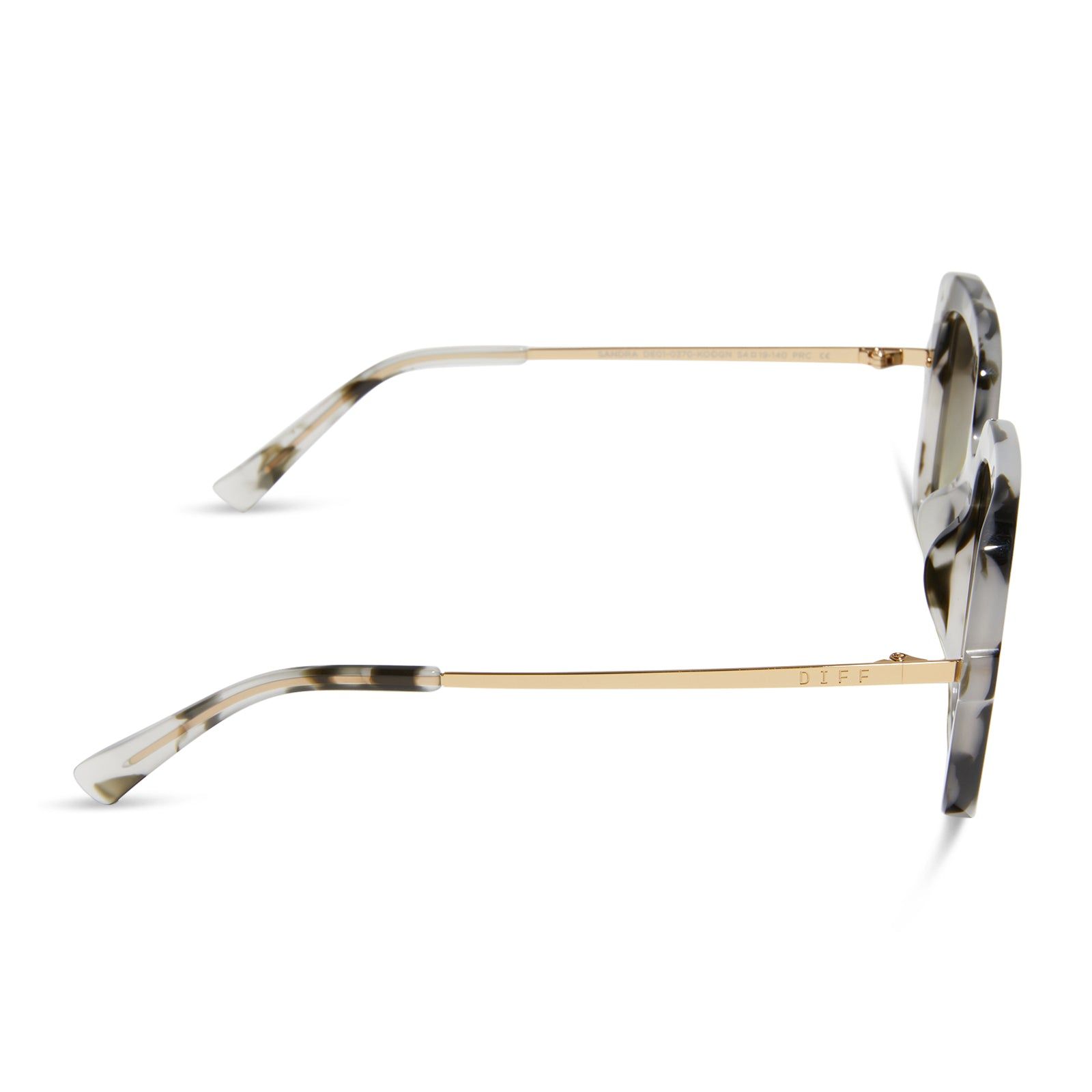 SANDRA - KOMBU + OLIVE GRADIENT SUNGLASSES sold by Diff Eyewear product image thumbnail 3