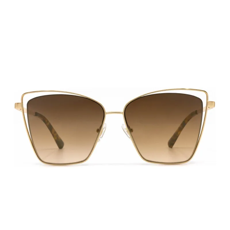 BECKY III - GOLD + BROWN GRADIENT SUNGLASSES sold by Diff Eyewear