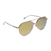 DASH - GOLD + BRILLIANT GOLD MIRROR + POLARIZED SUNGLASSES sold by Diff Eyewear