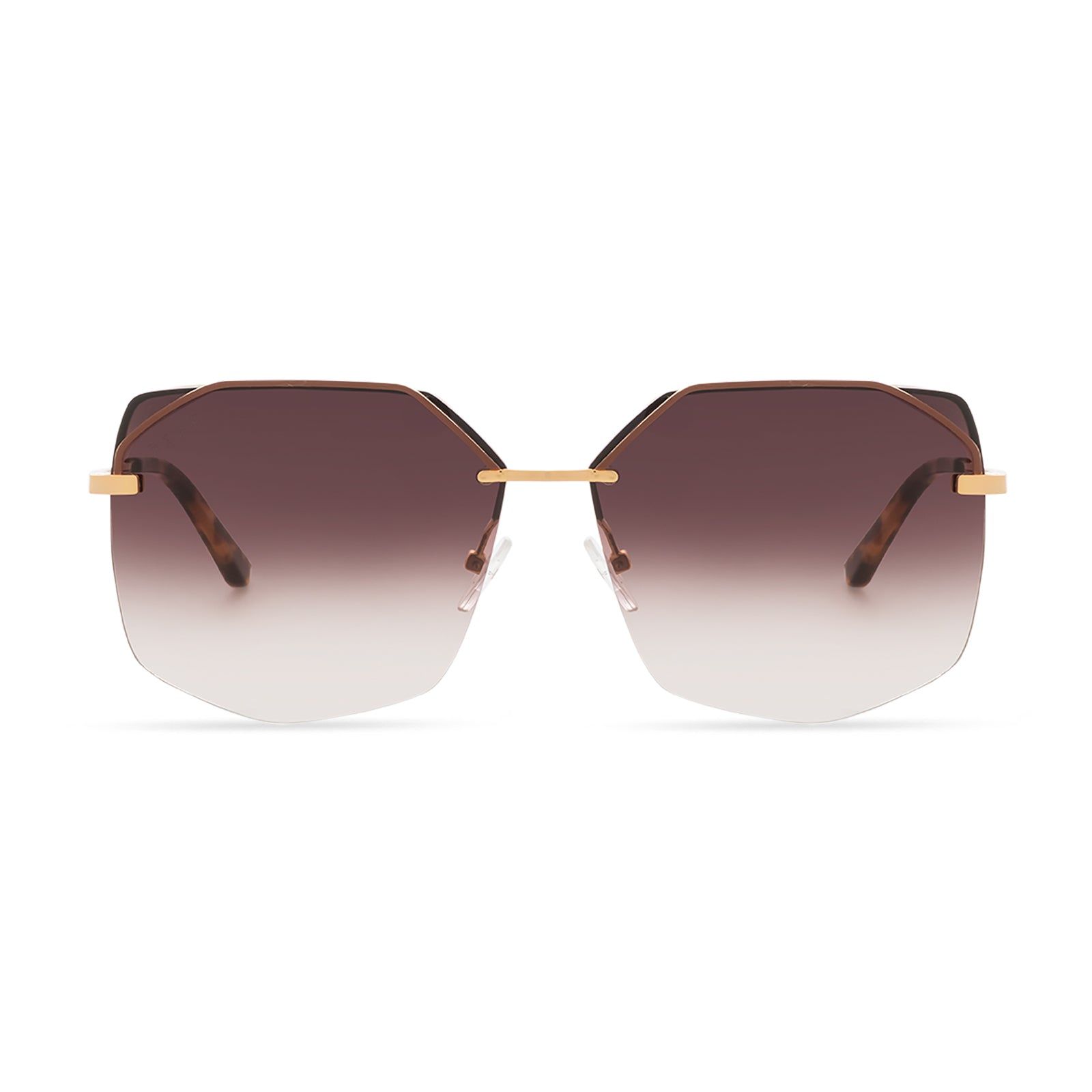 BREE - GOLD + BROWN GRADIENT SUNGLASSES sold by Diff Eyewear