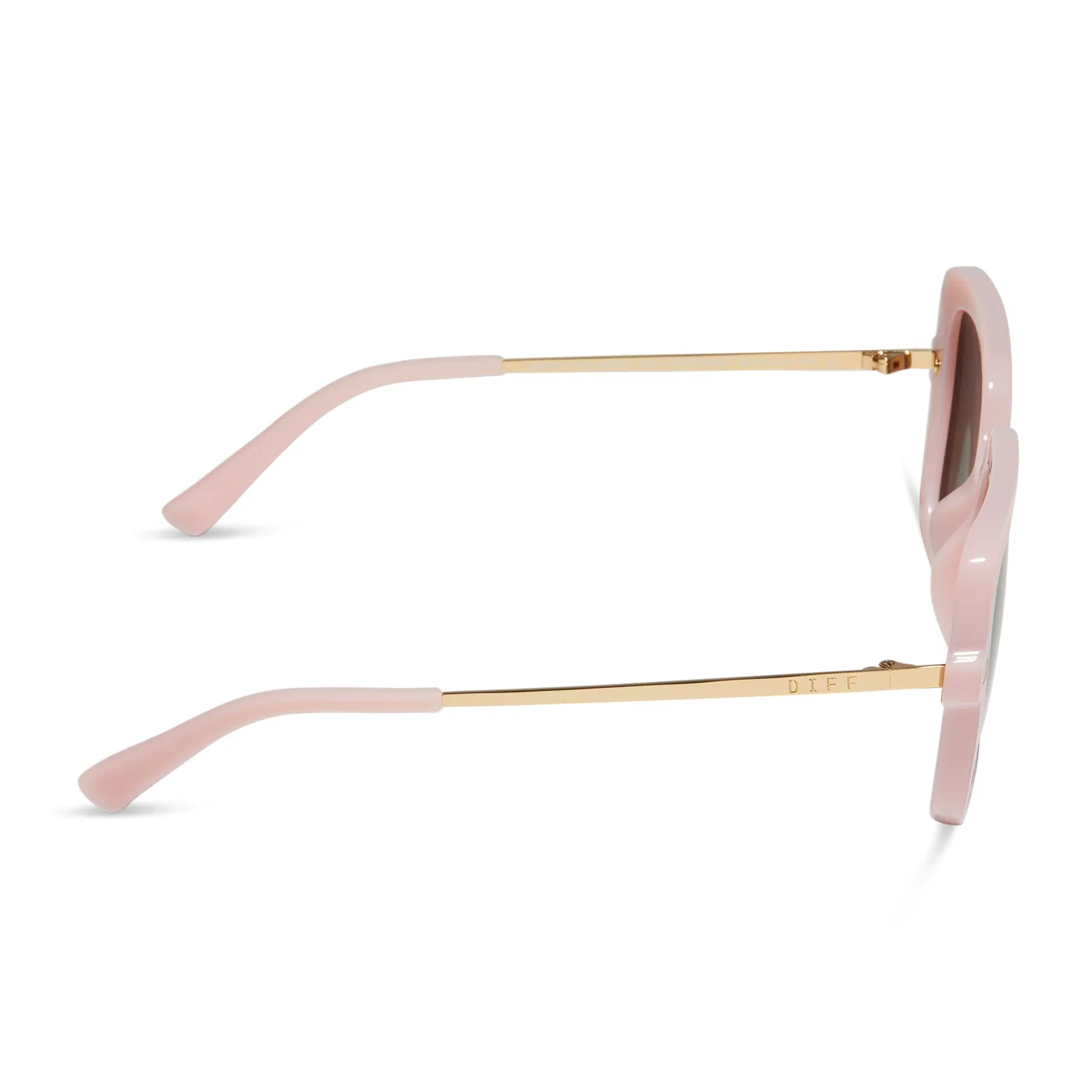 SANDRA - PINK VELVET + BROWN GRADIENT + POLARIZED SUNGLASSES sold by Diff Eyewear product image thumbnail 3
