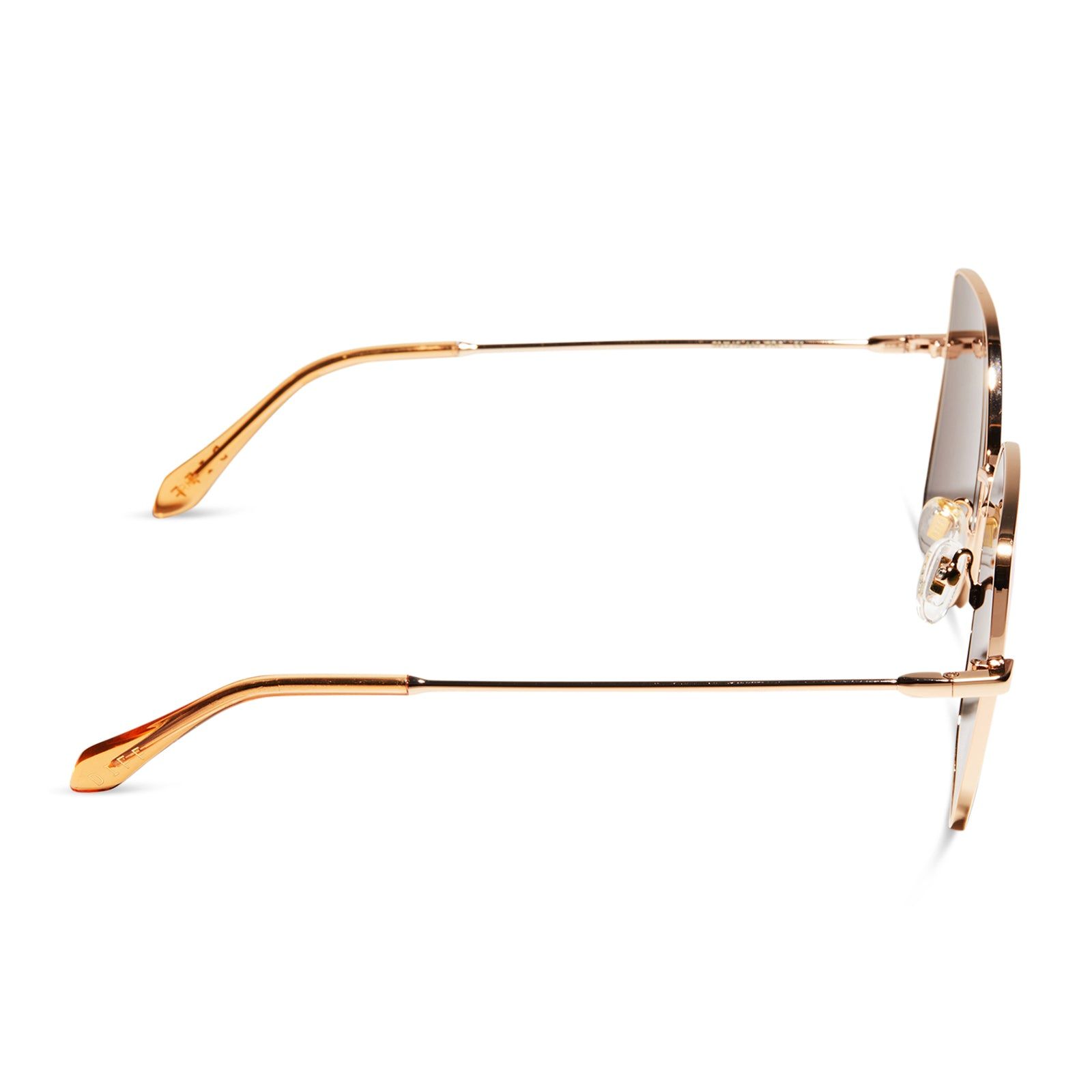 IRIS - GOLD + PEACH MIRROR + POLARIZED SUNGLASSES sold by Diff Eyewear product image thumbnail 3