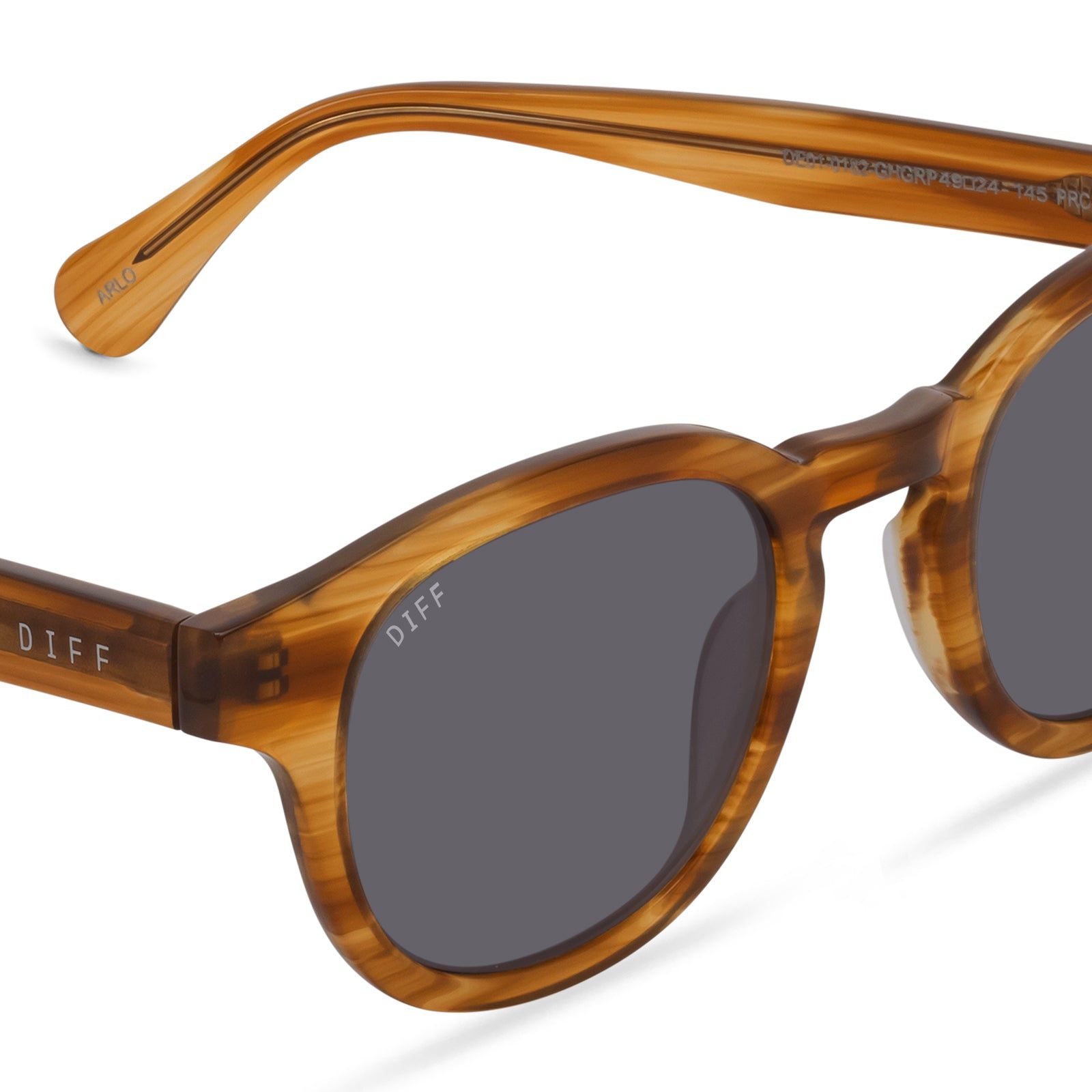 ARLO - GOLDEN HARVEST + GREY + POLARIZED SUNGLASSES sold by Diff Eyewear product image thumbnail 4